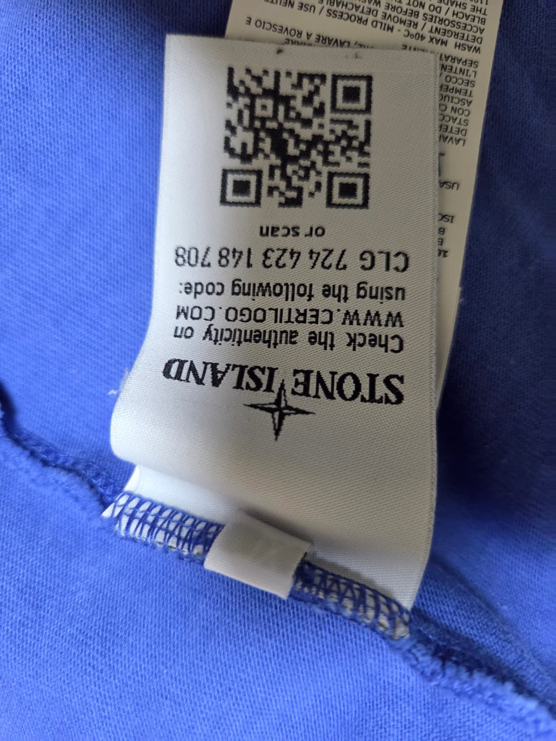 스톤아일랜드 블루 후드집업 XL 상품이미지5