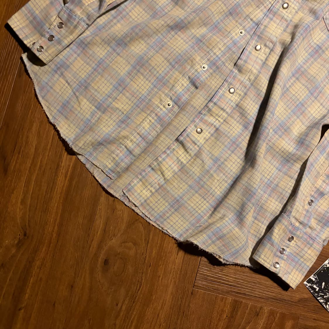 80s original western cutoff grunge shirt 상품이미지3