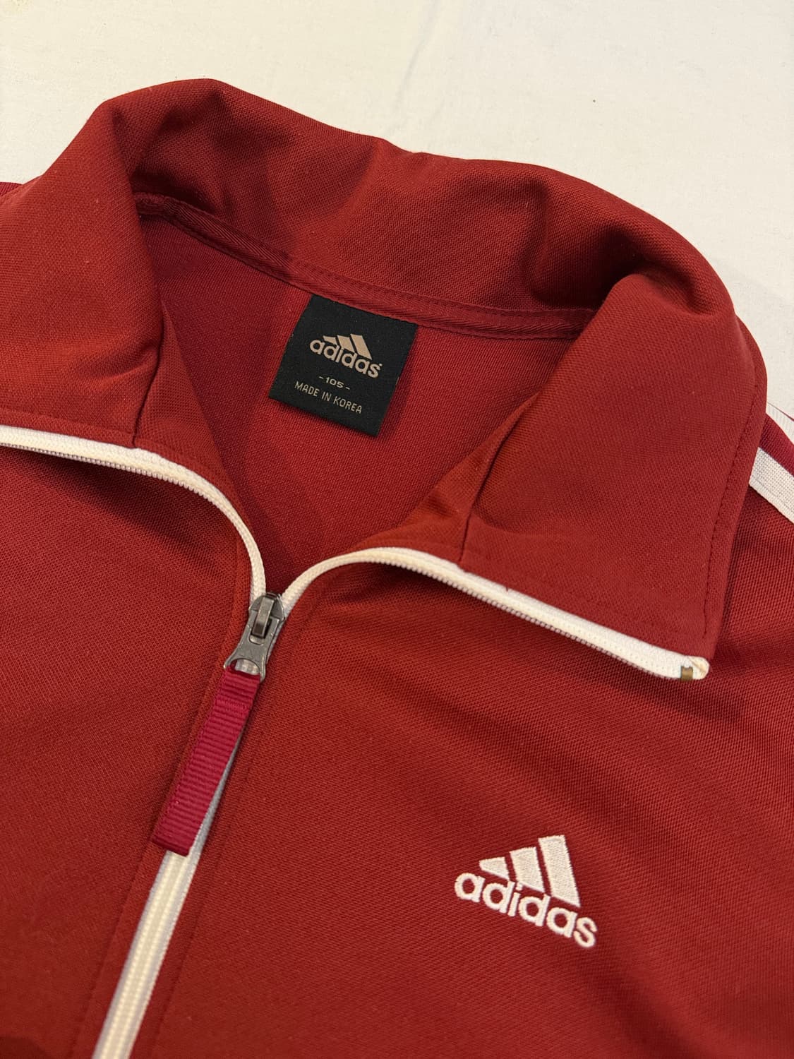 대대장 아디다스 버건디 와인 삼각로고 트랙탑 져지 상품이미지4