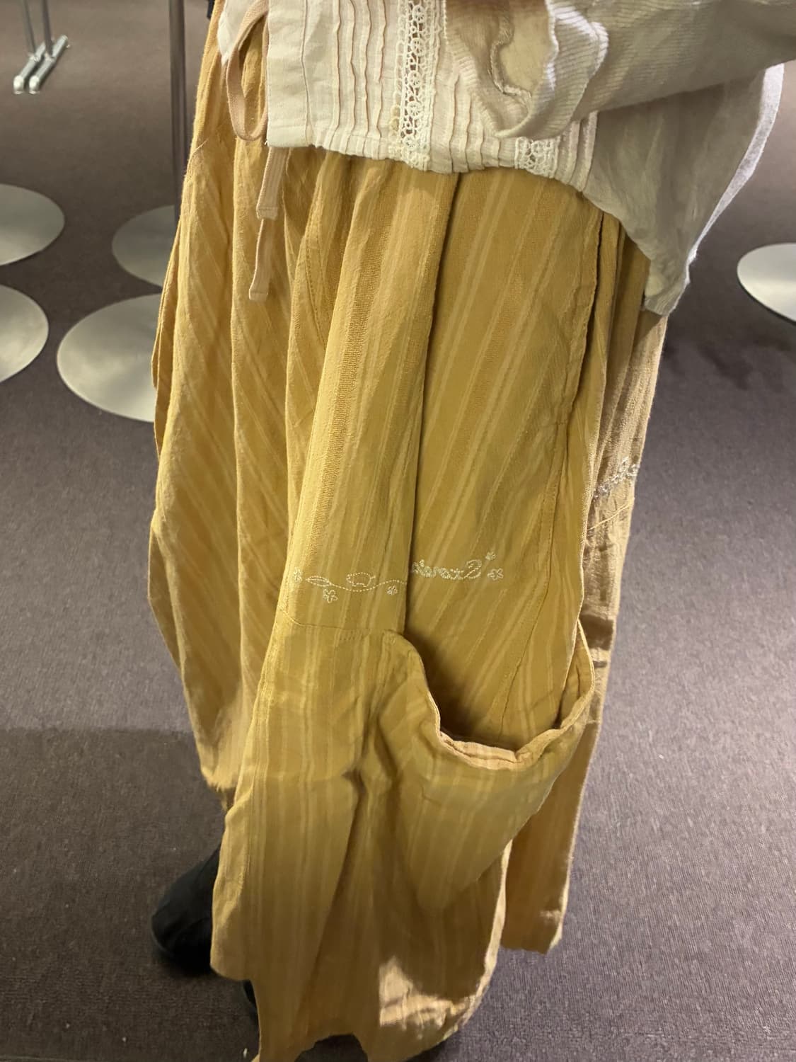 OS)Japanese vintage 밴딩 카고 언발 롱 스커트 상품이미지2