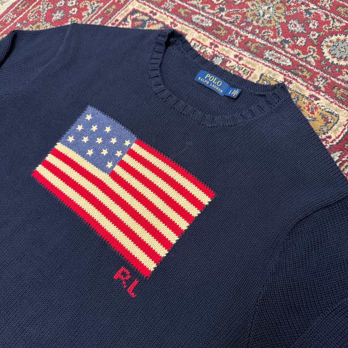 폴로 랄프로렌 성조기 니트 [ 100-105 ] 상품이미지2