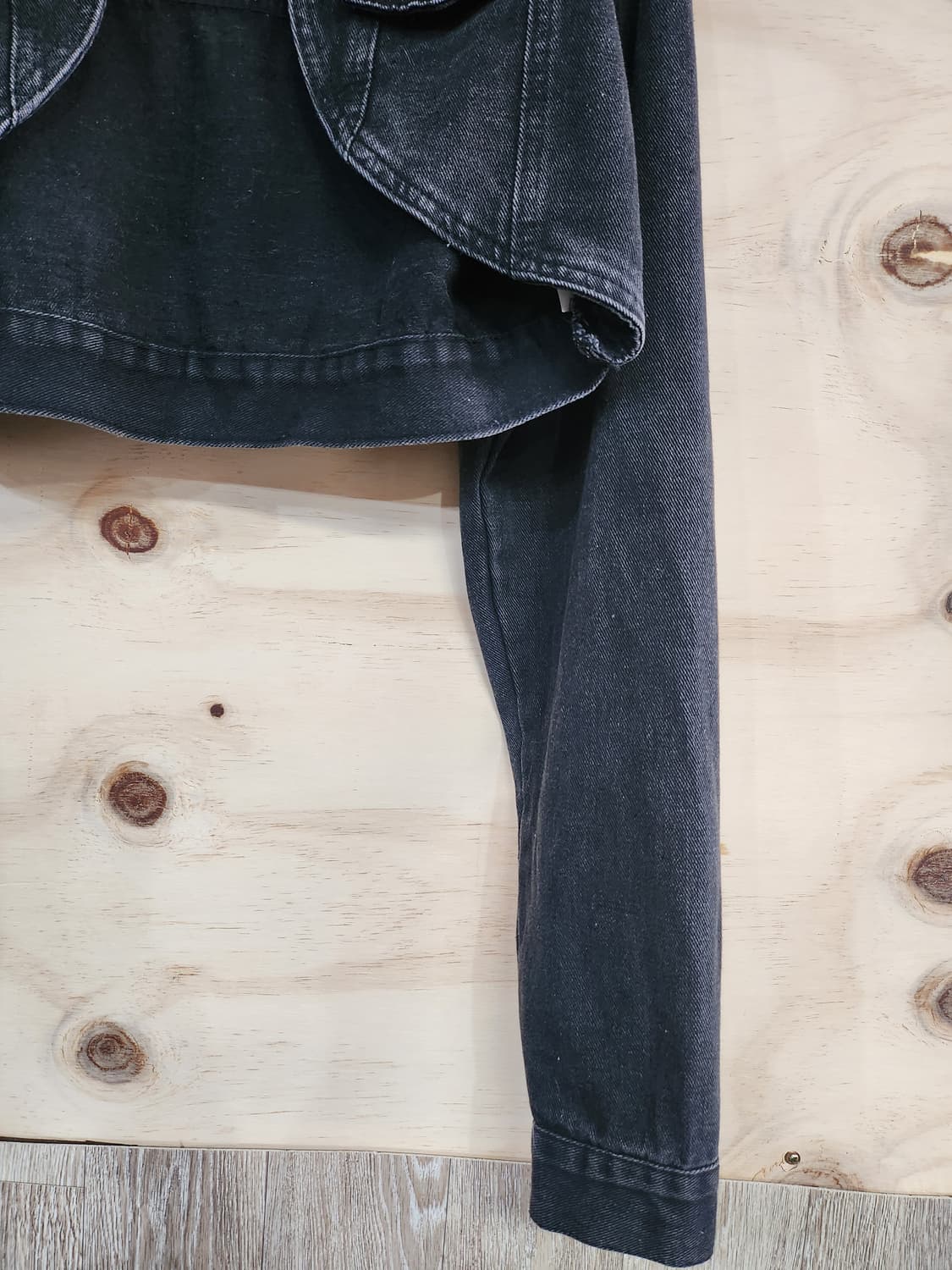 145) 여성 데님 크롭 볼레로 자켓 상품이미지4