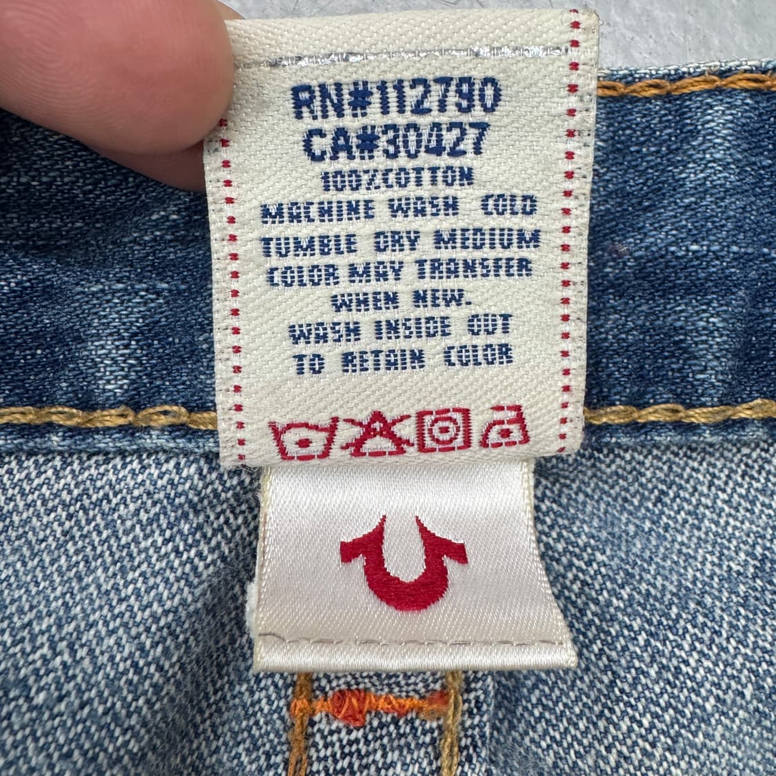 트루릴리전 Y2K 조이 부츠컷 디스트레스드 데님팬츠 상품이미지10