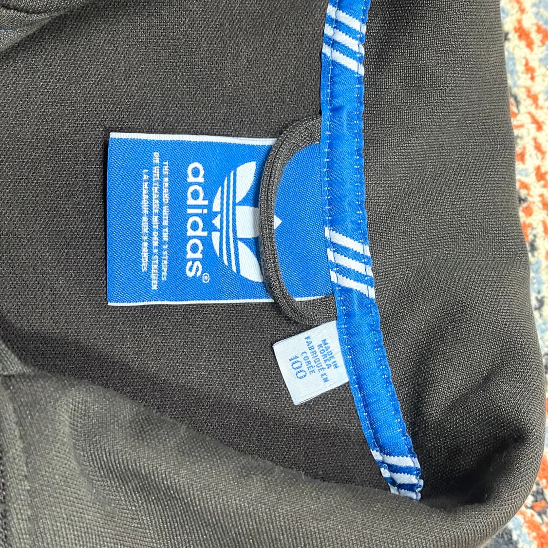 아디다스 오리지널 유로파 카키 집업 져지 자켓 남성100 상품이미지3