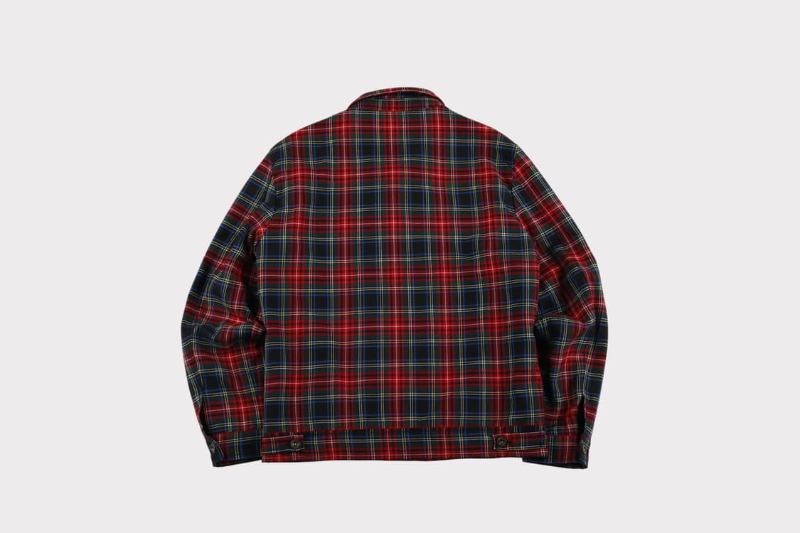 [M] 자라 타탄체크 블루종 자켓 상품이미지5