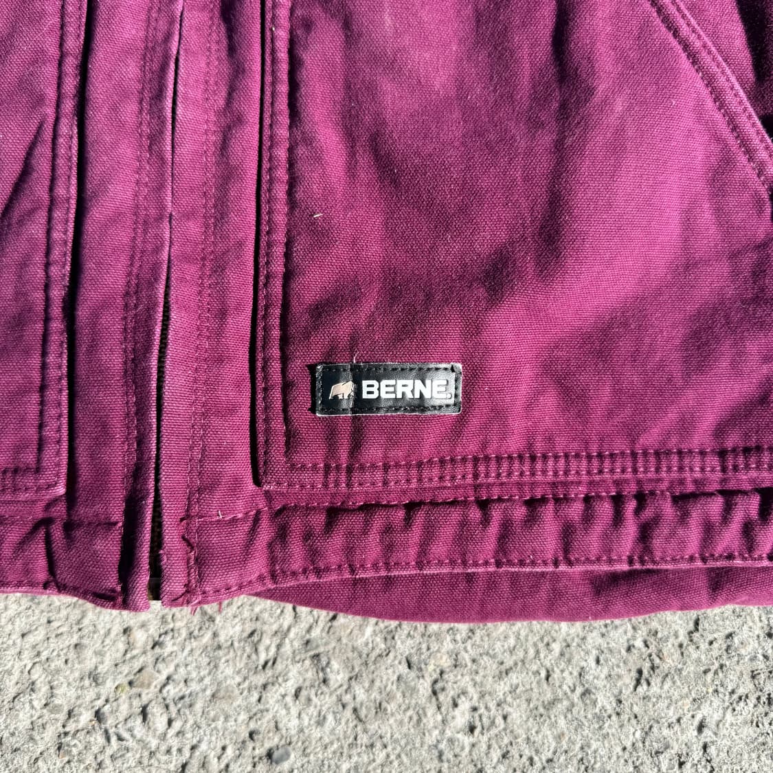 빈티지 양털 후드 워크자켓 퍼플 상품이미지6