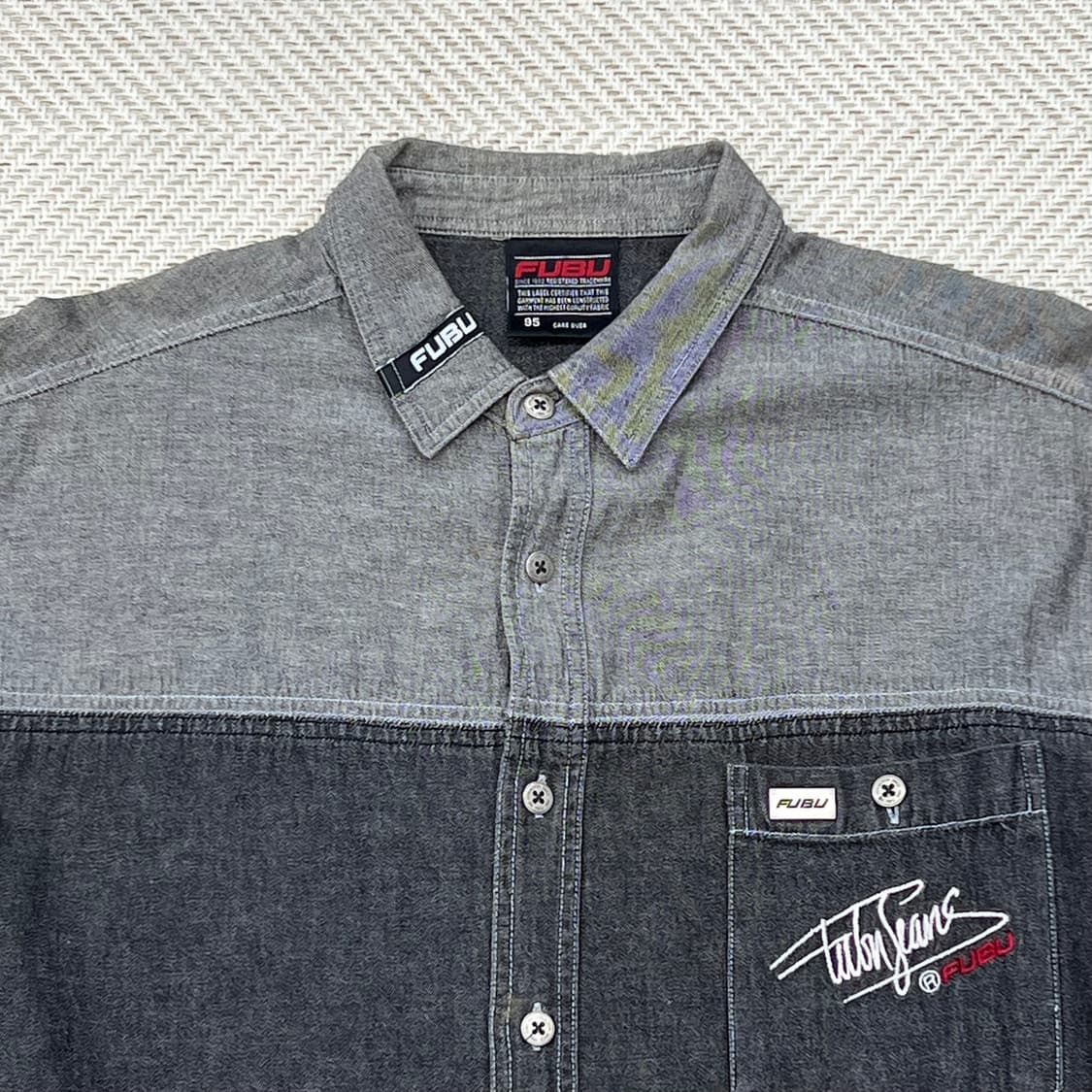 후부 올드스쿨 자수 셔츠 r2391 상품이미지5