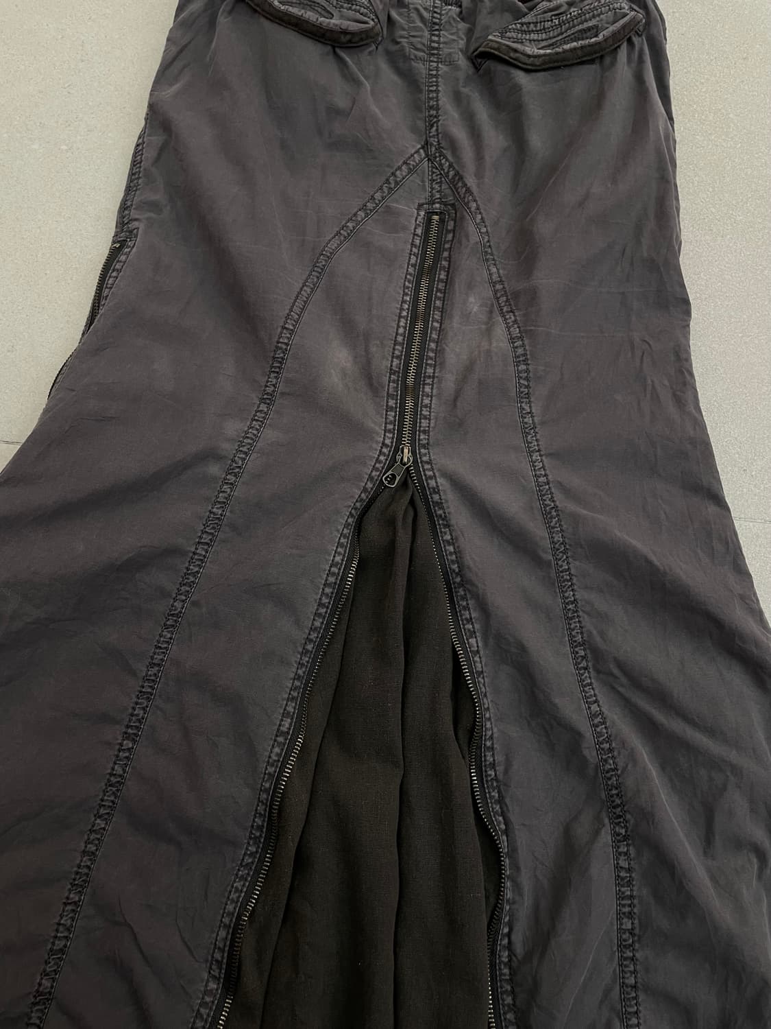 고아 지퍼 롱스커트 상품이미지5