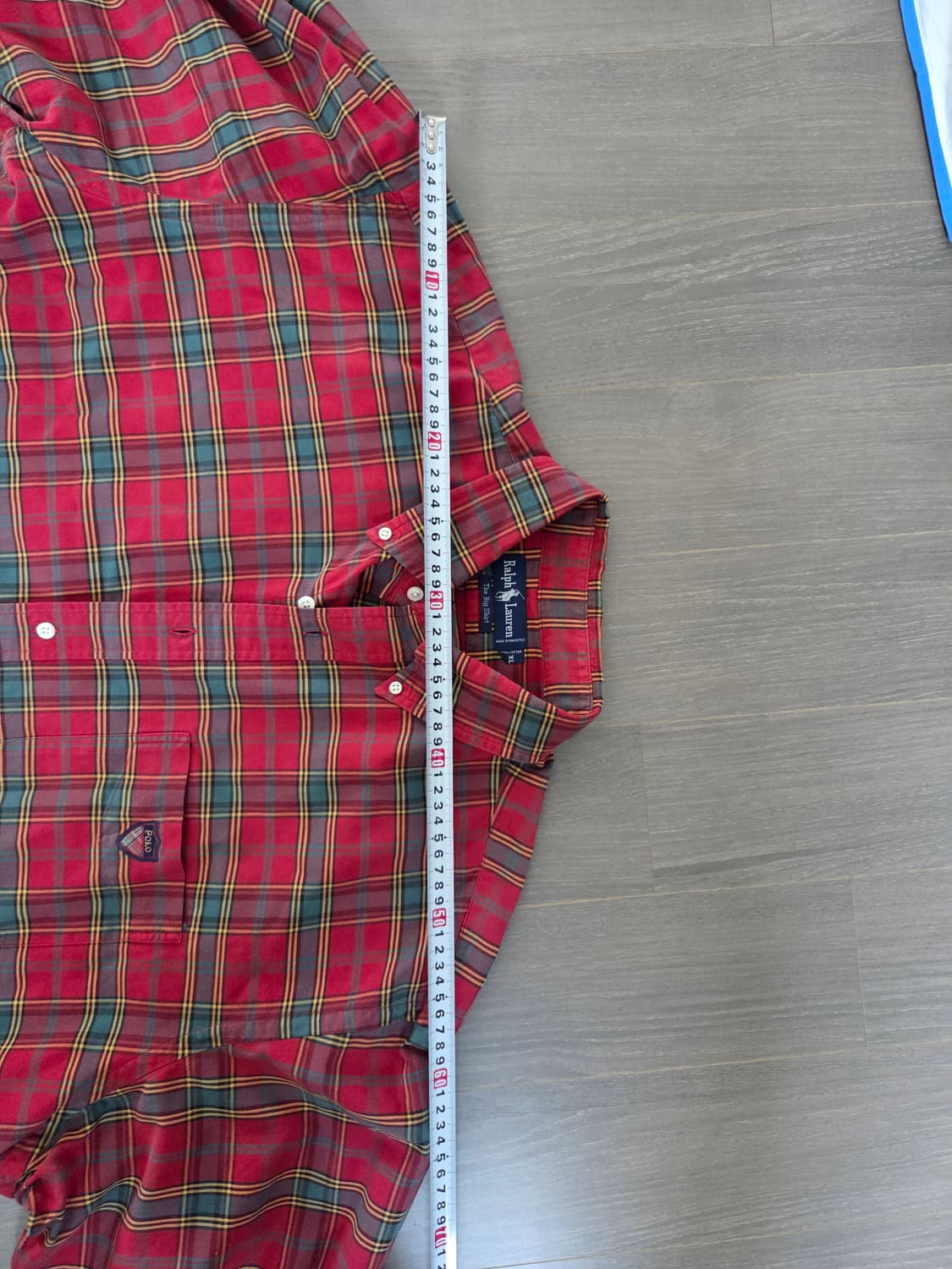 [폴로 랄프로렌] 더 빅 셔츠 레드 체크 XL 상품이미지6