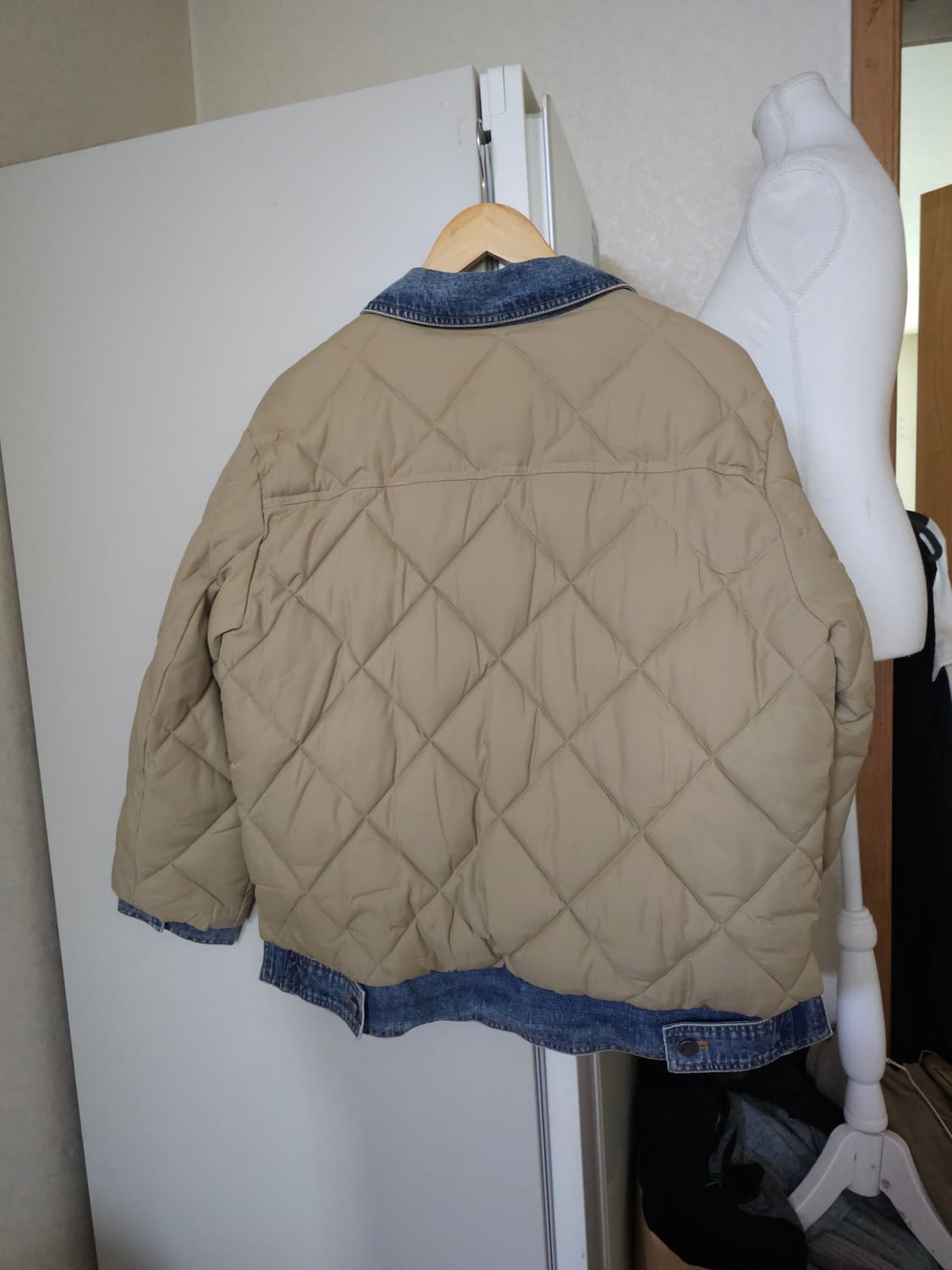 ab.f.z 퀼팅 자켓 데님 카라 상품이미지5