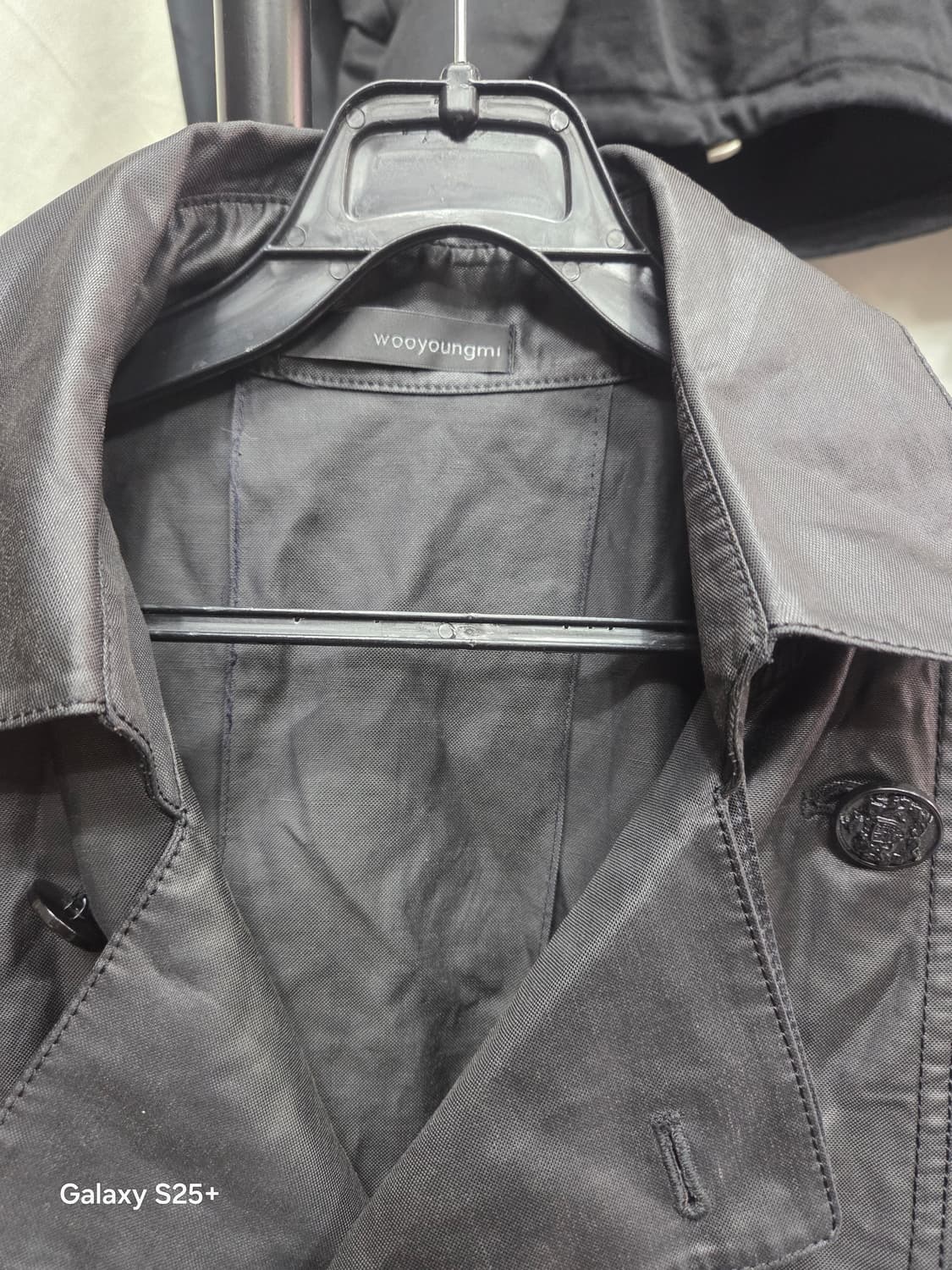 우영미 블랙코팅자켓 상품이미지2