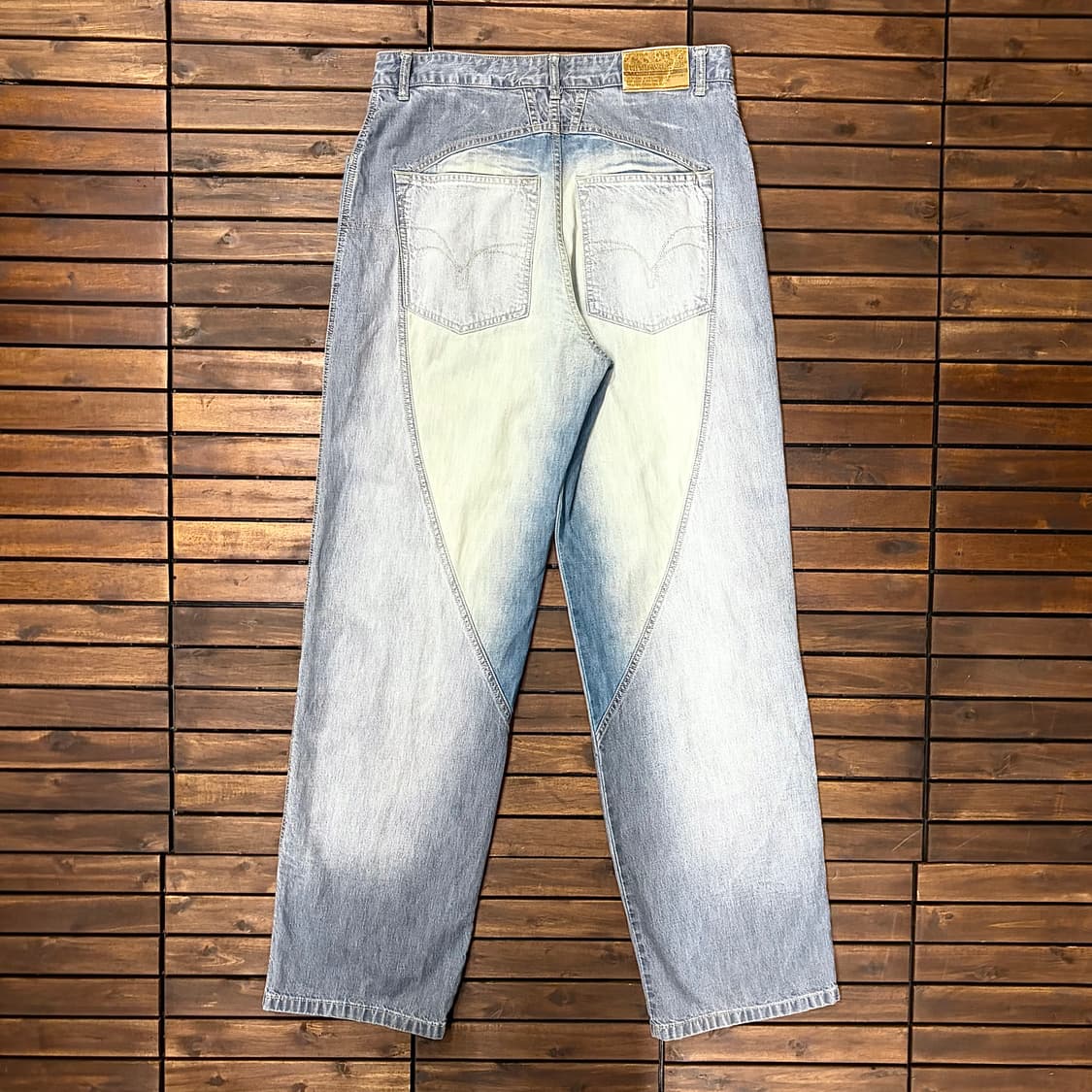 90s 마리떼 프랑소와 저버 스톤워싱 데님 팬츠 (34) 상품이미지1