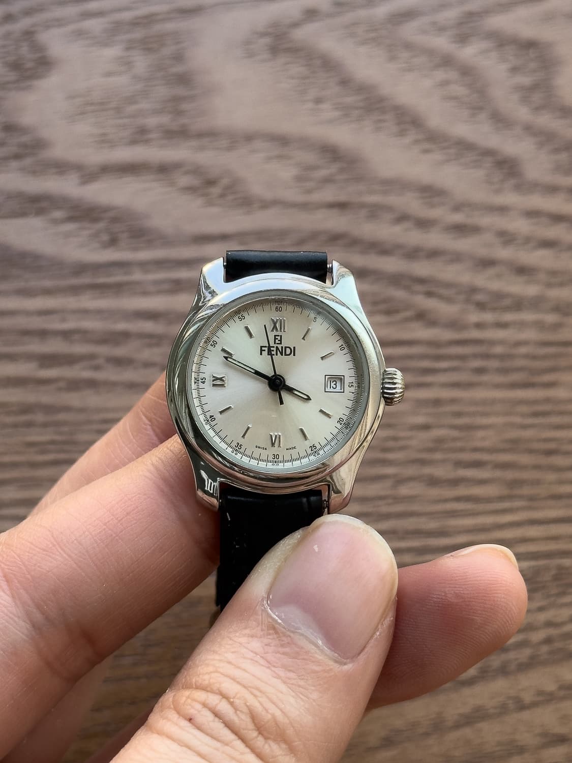 [중고] 펜디 FENDI 210 L 실버 로만 - 90s 빈티지 명품 쿼 상품이미지4