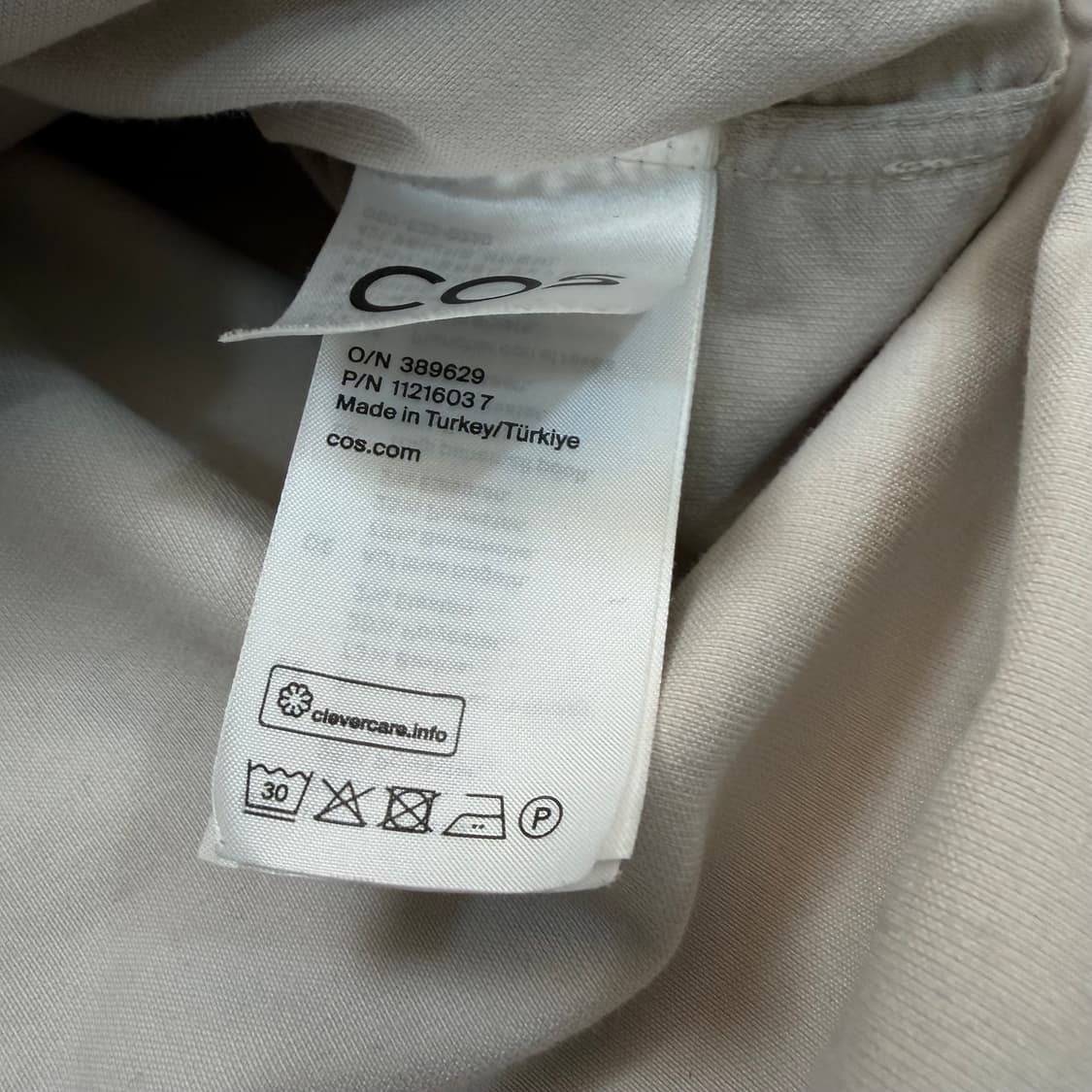 cos 코스 스웨이드 레귤러핏 셔츠 xl 상품이미지4