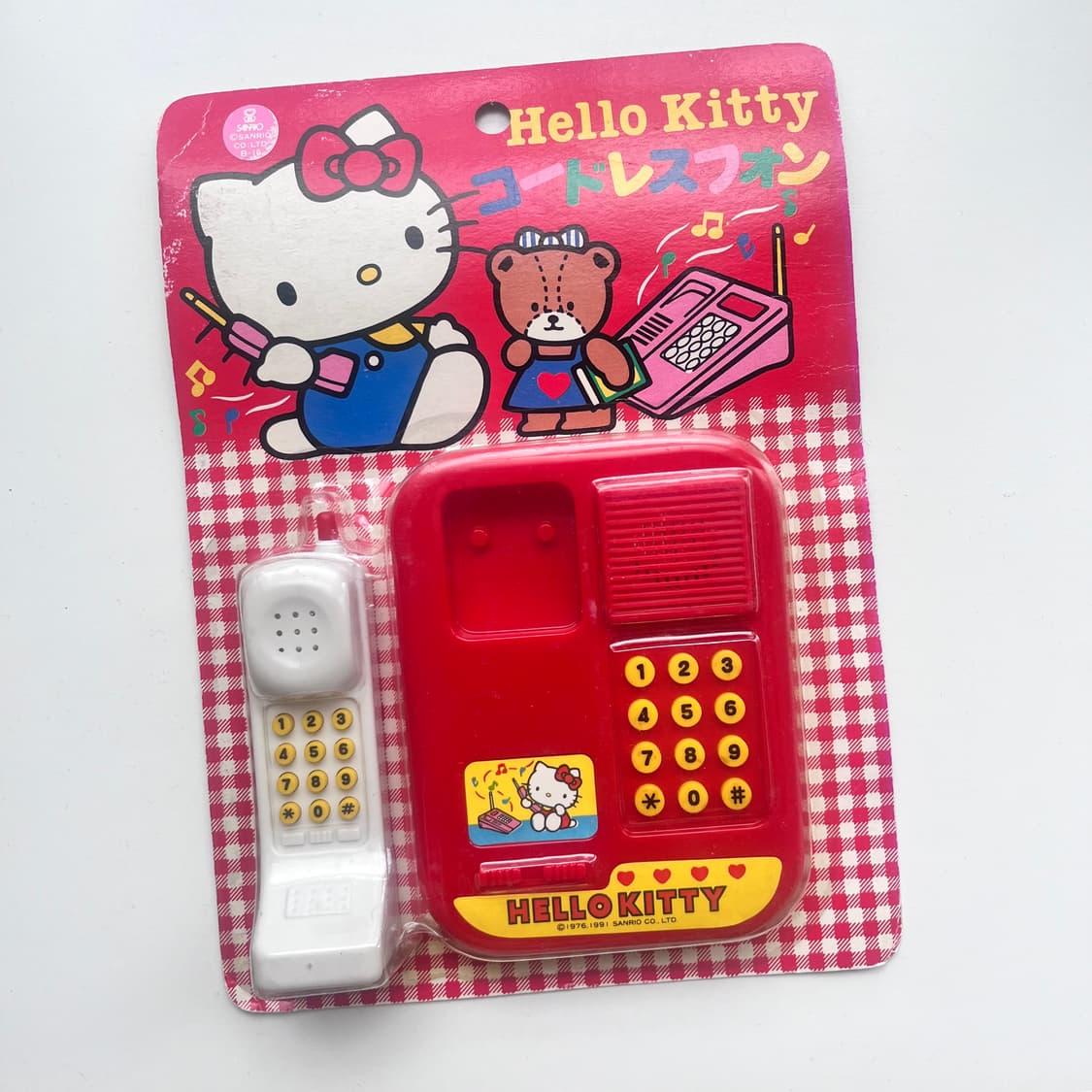 정품 고전 헬로키티 코드 전화기 장난감 고전문구 빈티지 인테리어 소품 상품이미지1