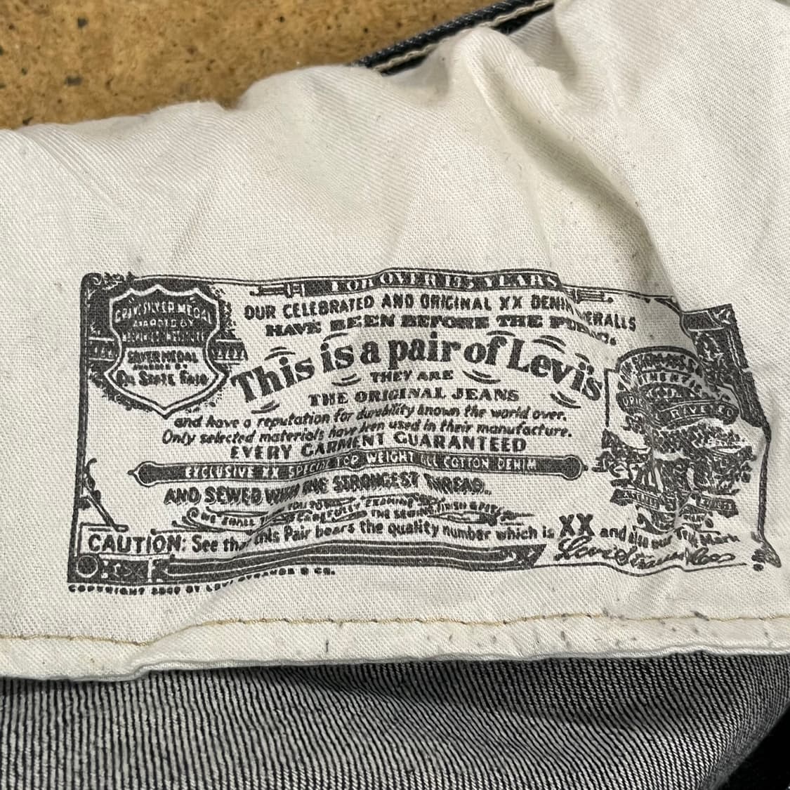 [정품] 리바이스 진청 데님 청바지 b14 상품이미지9