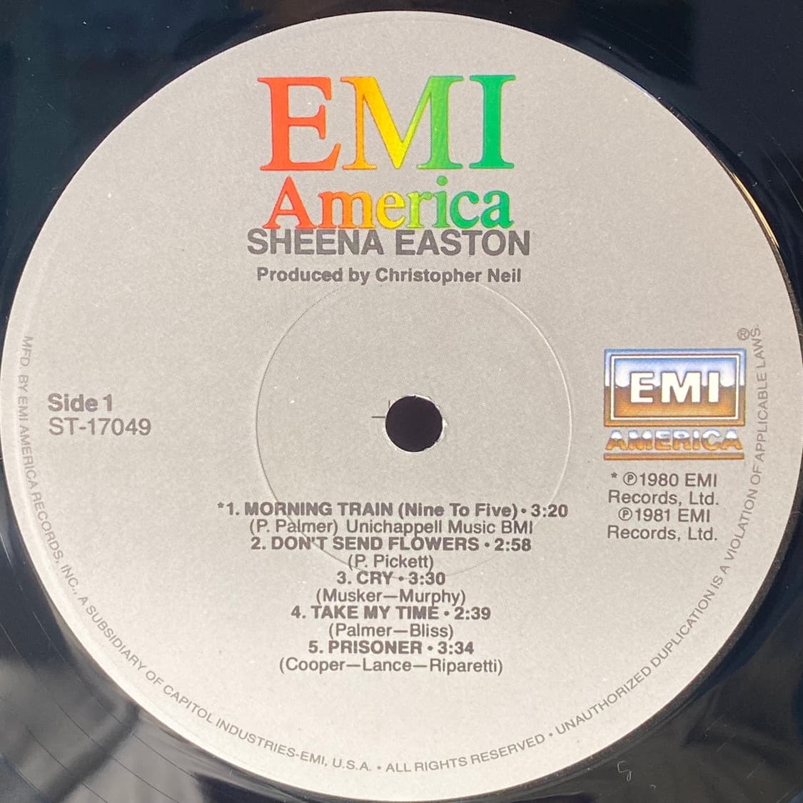 (수입중고LP-팝) Sheena Easton -Sheena Easton 상품이미지4