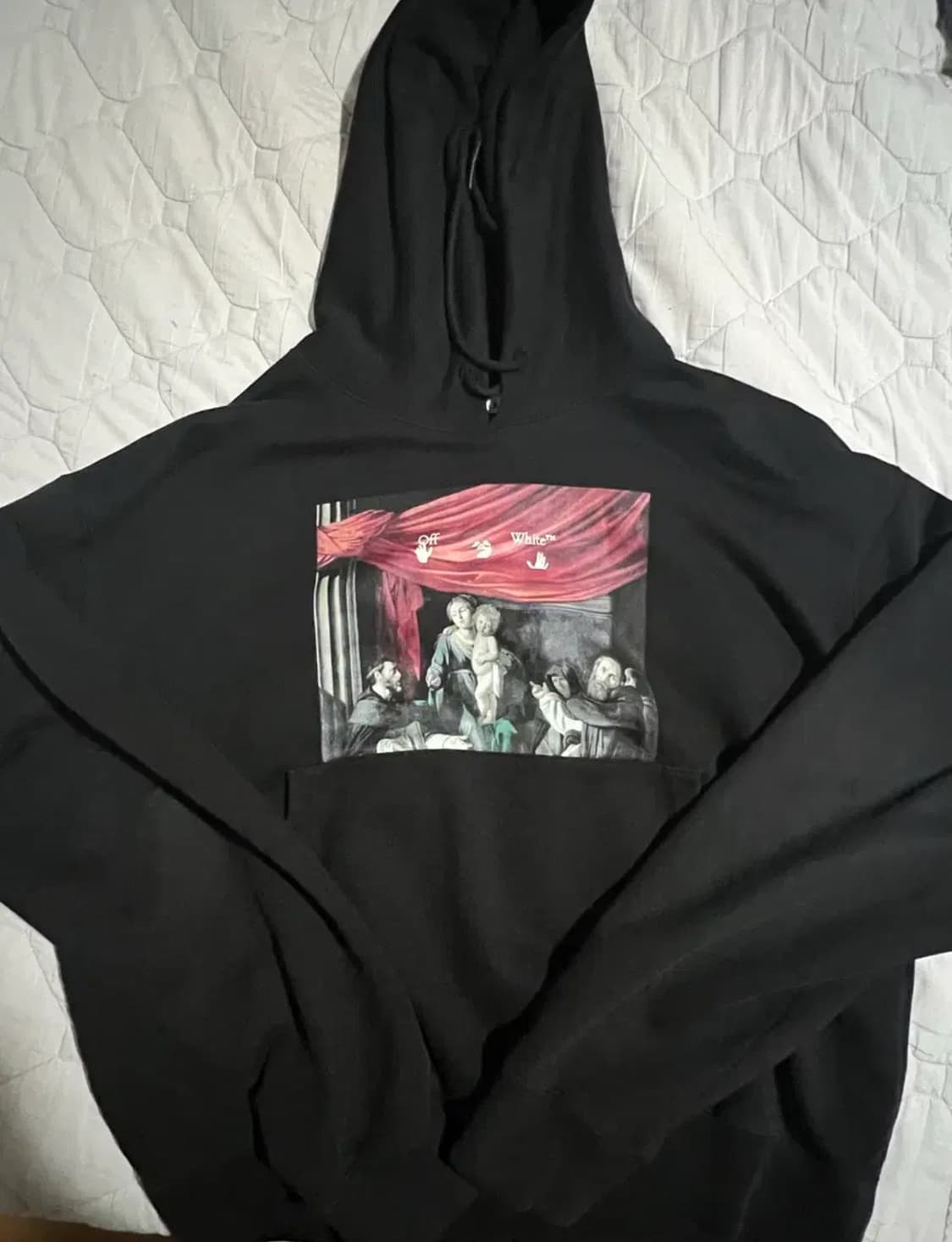 오프화이트 카라바조 후드티 XL 상품이미지1