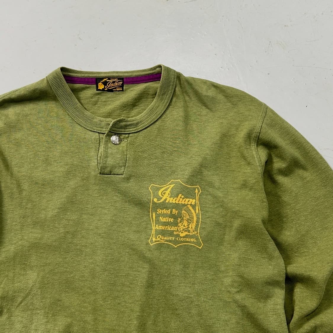 인디언 모터사이클 콘초 프린팅 롱슬리브  상품이미지4