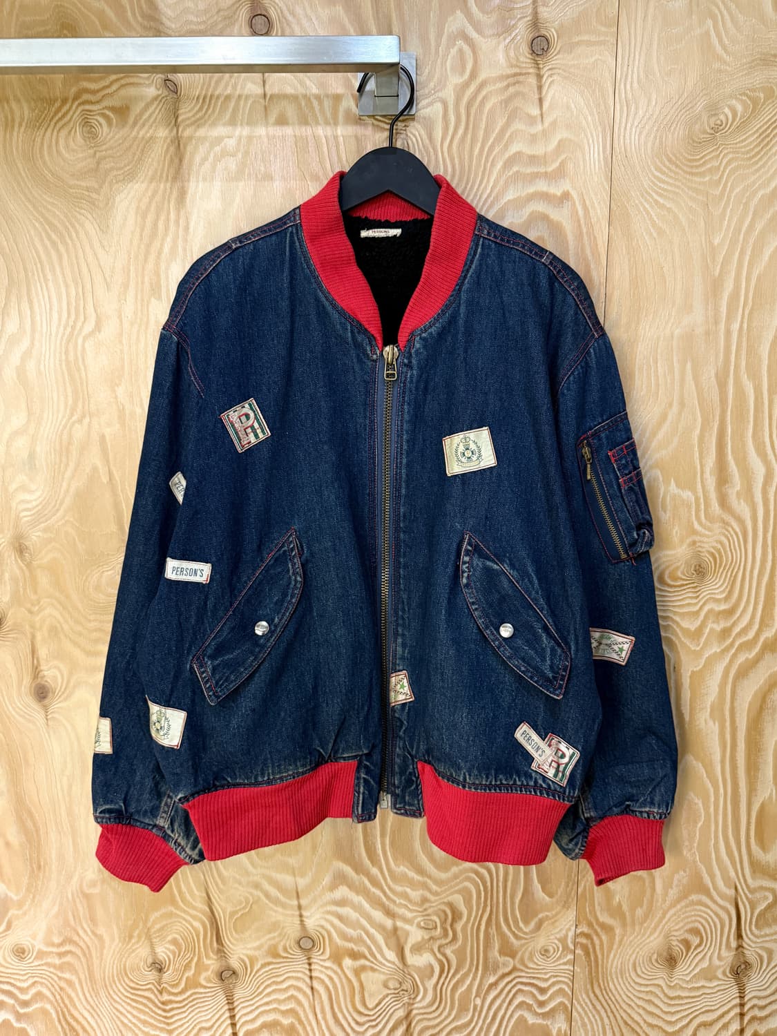 펄슨스 90‘s 멀티 패치 데님 봄버 상품이미지3