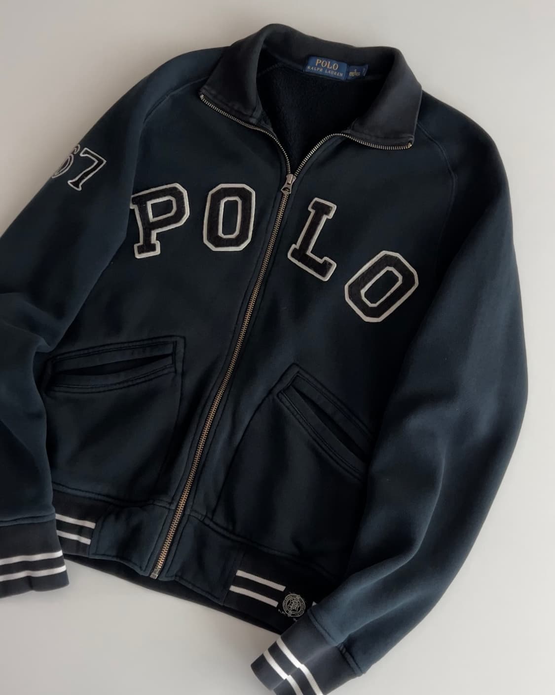 폴로 랄프로렌 POLO 스펠아웃 집업 자켓 S 상품이미지3