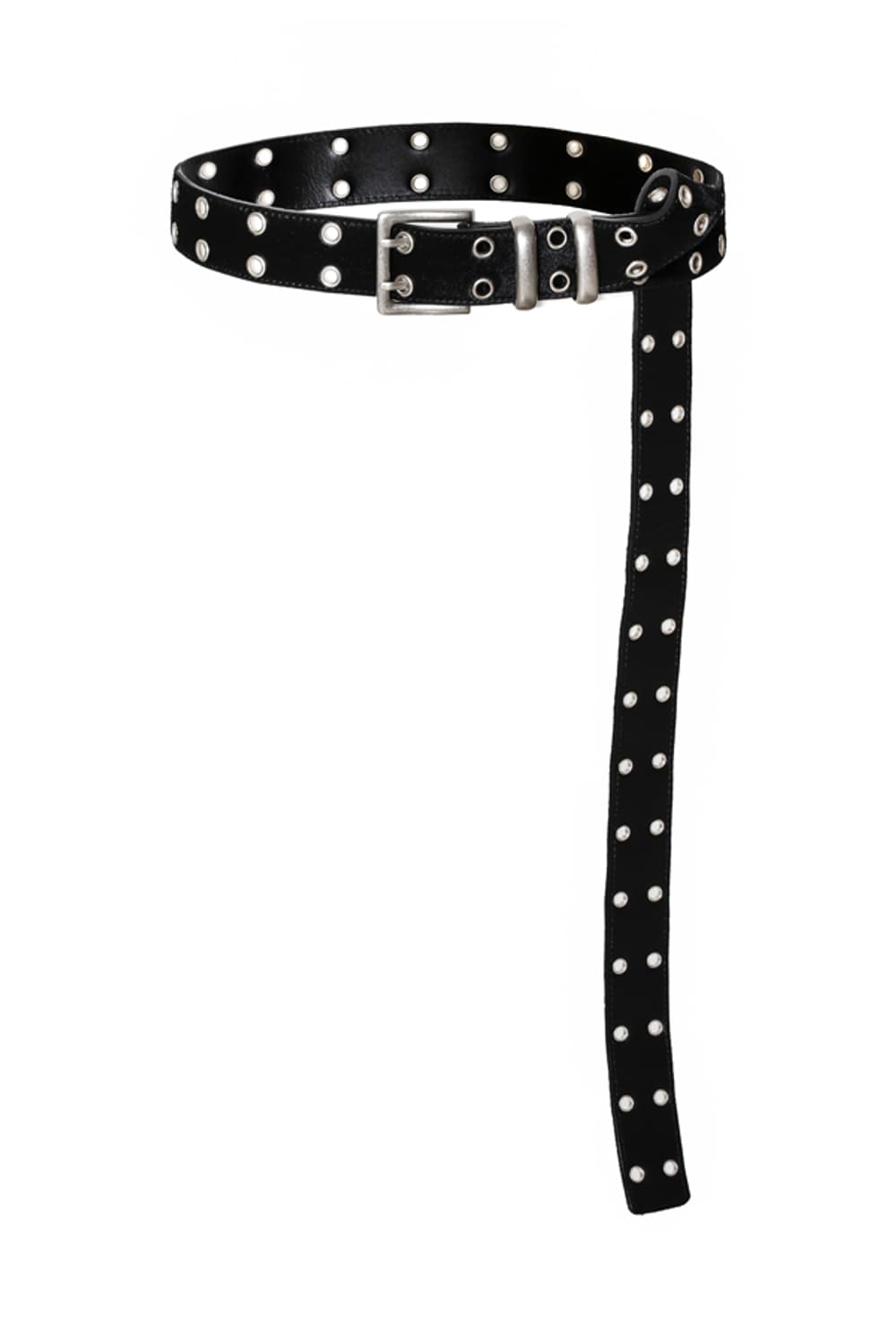 카미엔 x MJD DOUBLE HOLE BELT BLACK 상품이미지1