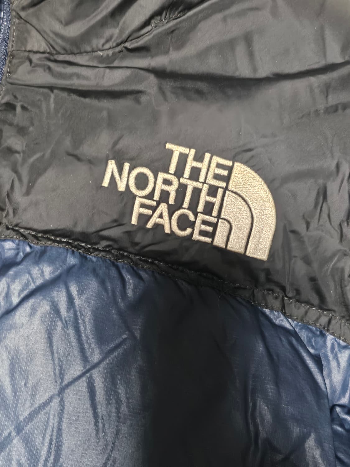 노스페이스 눕시 구스다운 패딩 자켓 흑청 필파워 700 90 상품이미지2