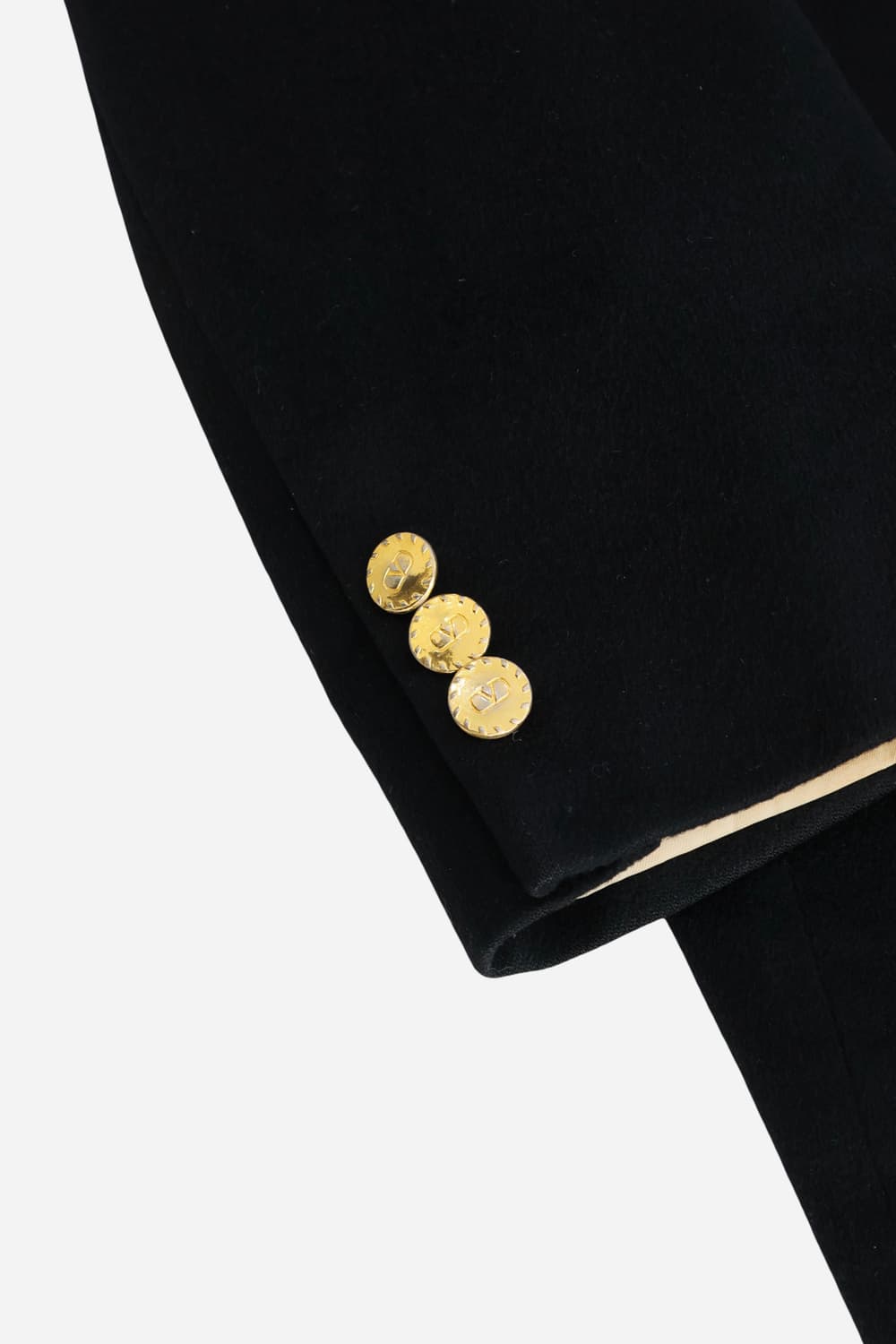 Valentino Cashmere Gold Button Blazer 상품이미지8
