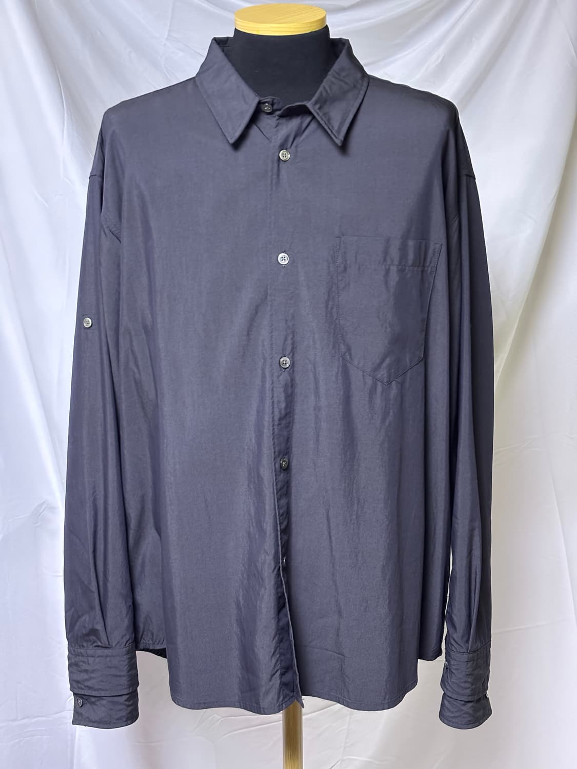 해칭룸 슬리브 레이어드 셔츠 상품이미지1