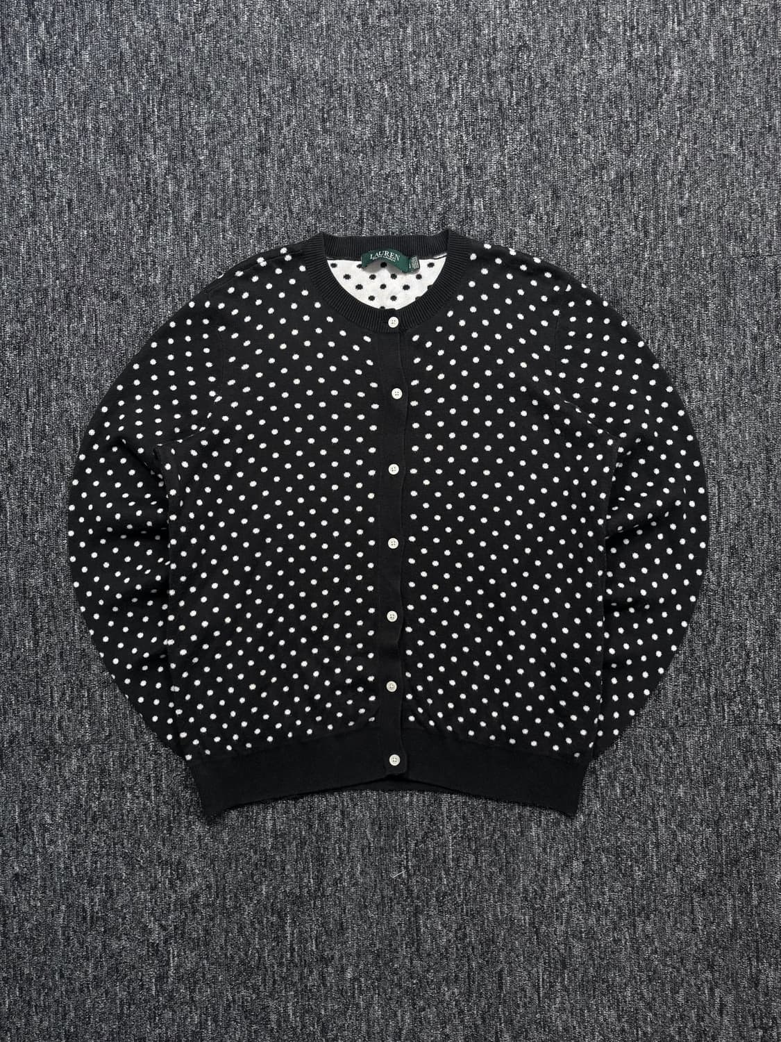 폴로 블랙 도트 가디건 상품이미지4