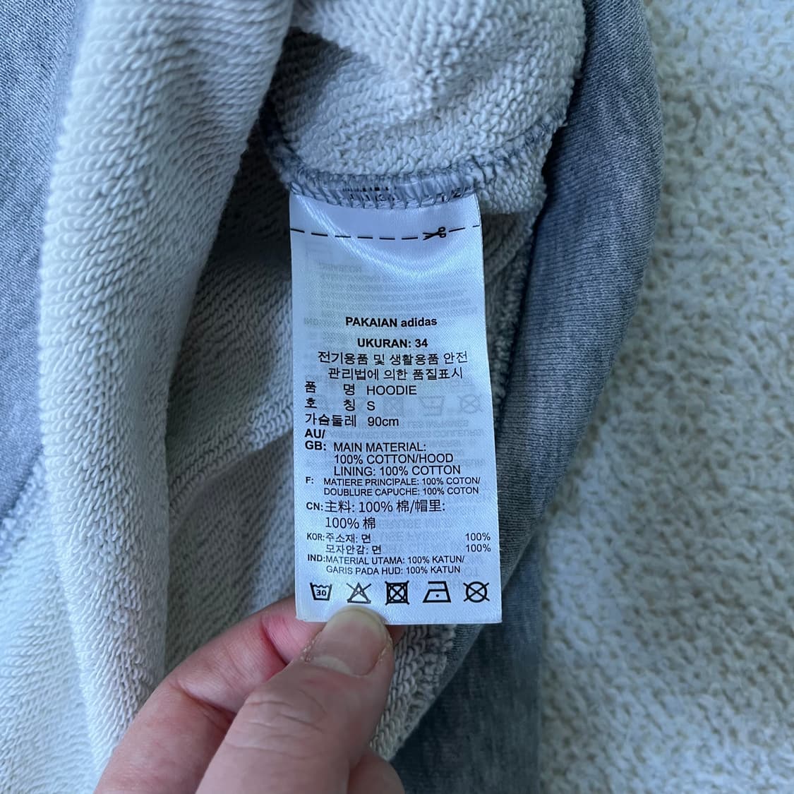 S 아디다스 여성 크롭 후드티 0319M 상품이미지3