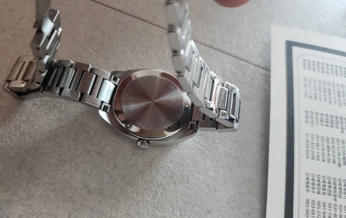 구찌 GG2570 29mm 스틸 화이트 다이아몬드 상품이미지3