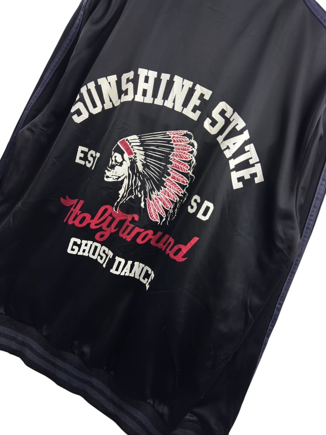 JPN Y2K 스컬 인디안 트랙탑져지1545 상품이미지5