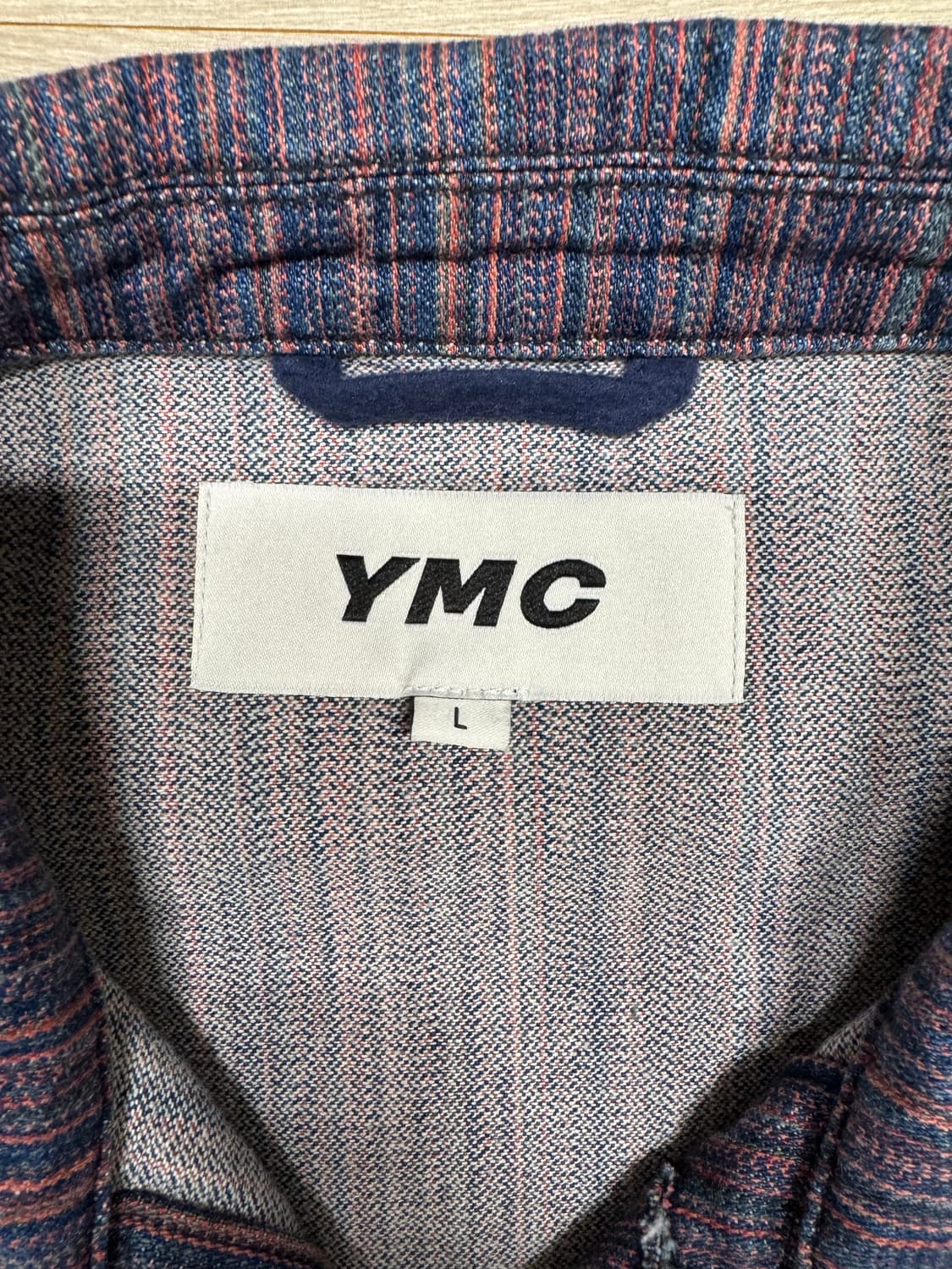 YMC 스트라이프 셔츠 재킷 L사이즈 상품이미지9