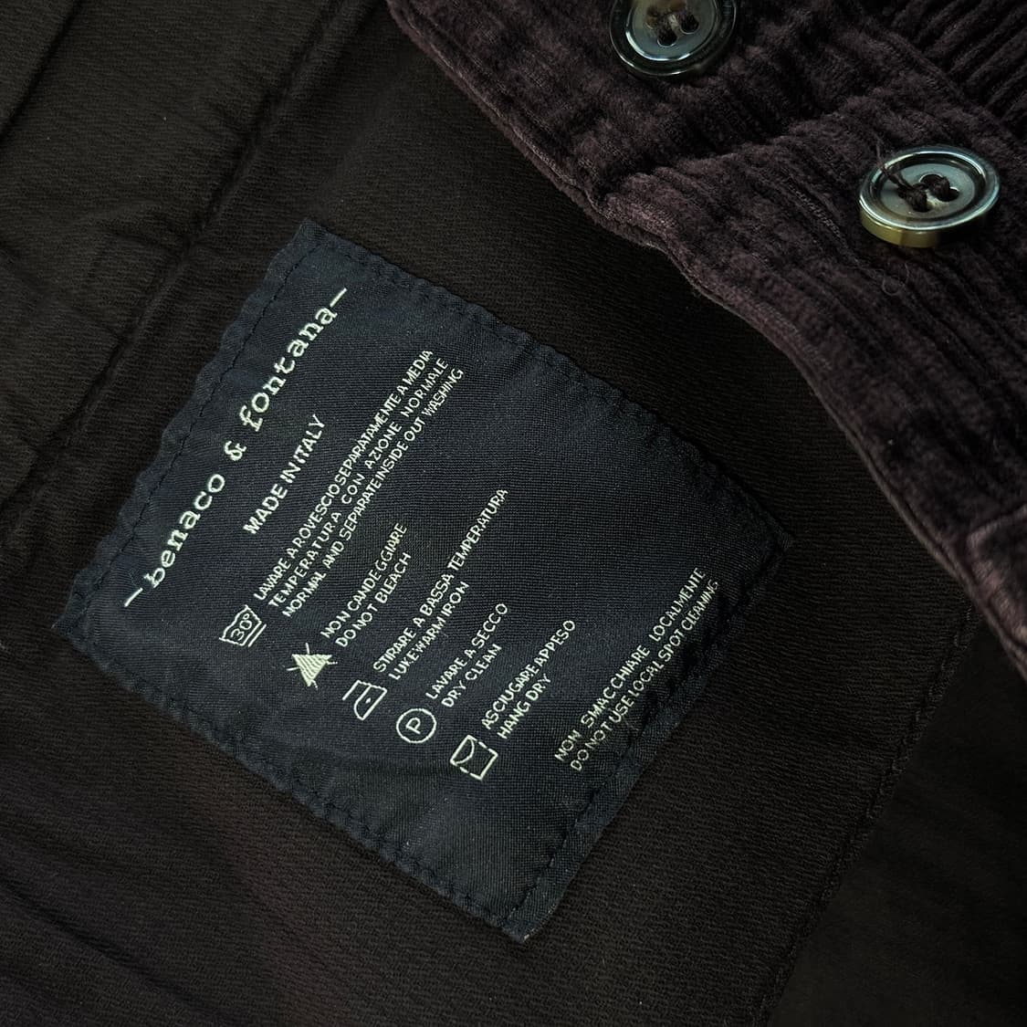 베나코앤폰타나 코듀로이 팬츠 상품이미지3