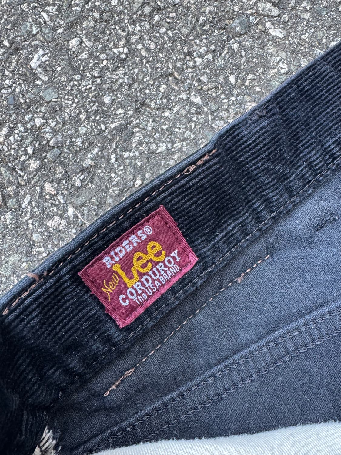 90’s Lee Riders 코듀로이 블랙 팬츠 상품이미지5