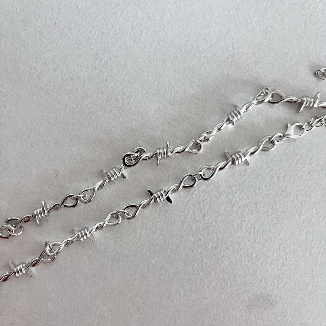 바버드 브로치 체인 목걸이 상품이미지2