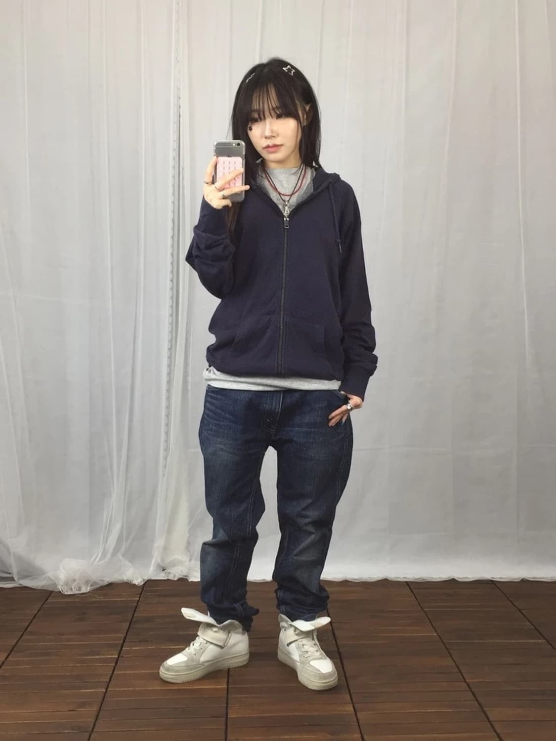 Diesel Zip Up Hoodie Navy 상품이미지1
