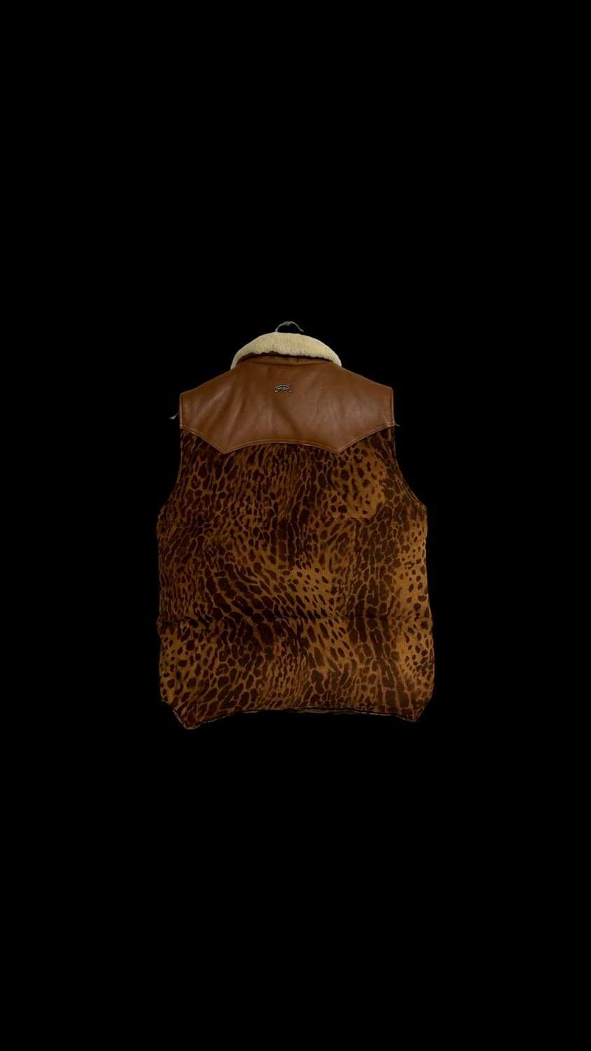 누드본즈 레오파드 패딩 베스트 상품이미지2