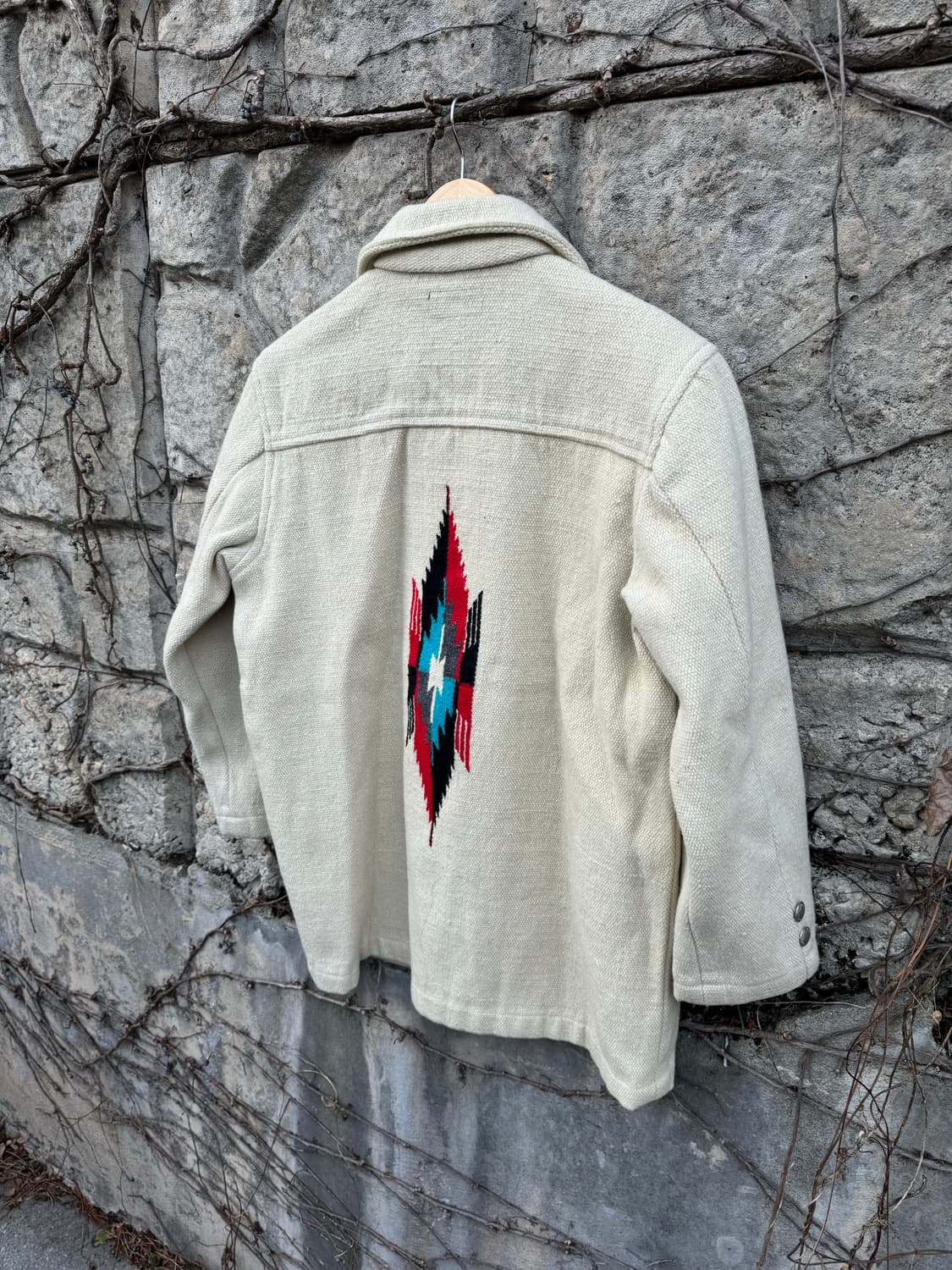 옥토퍼스 아미 빈티지 오르테가 치마요 자켓 네이티브 무늬 웨스턴 코트 상품이미지4