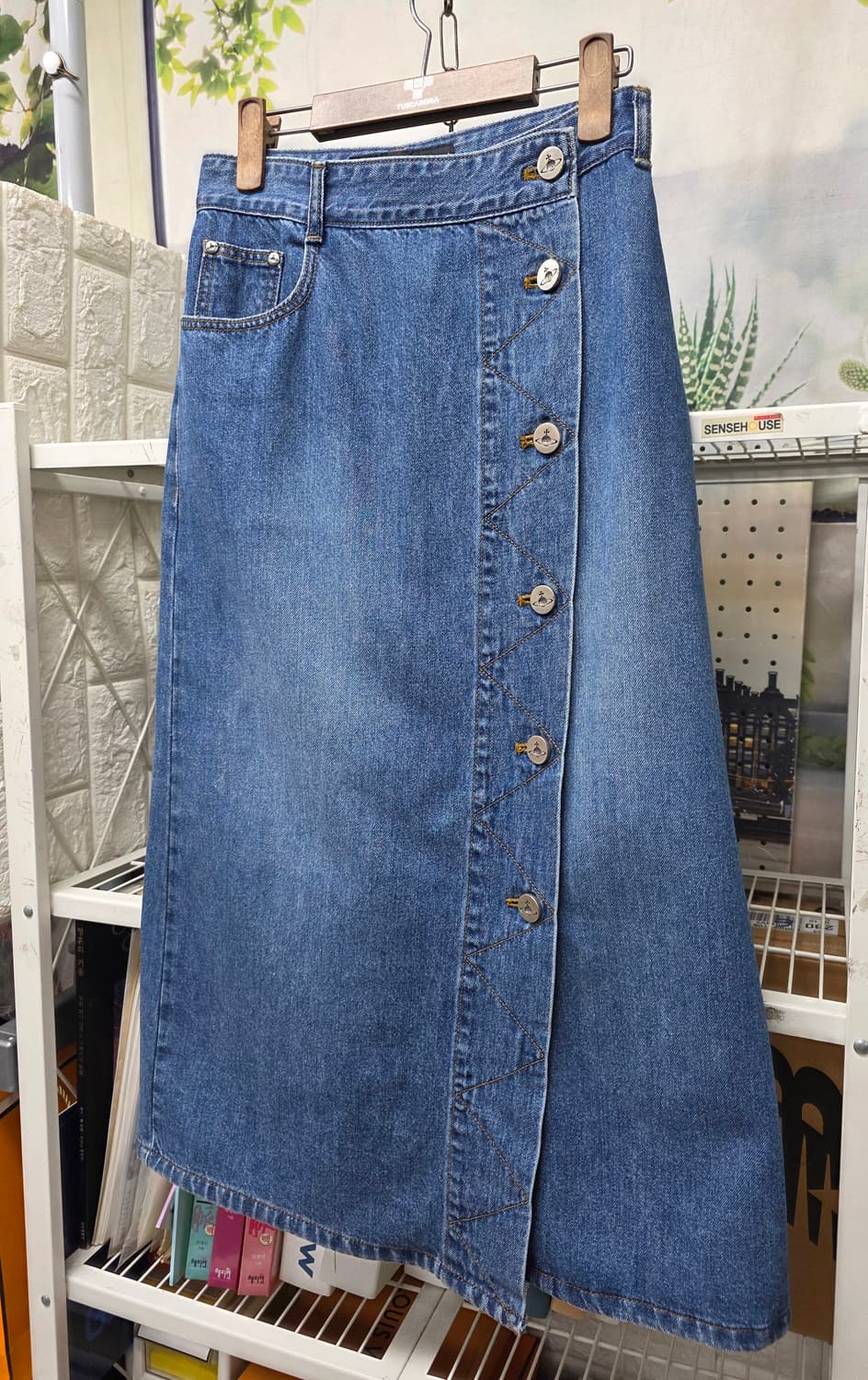 비비안웨스트우드 데님스커트 26 데님치마 데님 롱스커트 WM36 상품이미지2