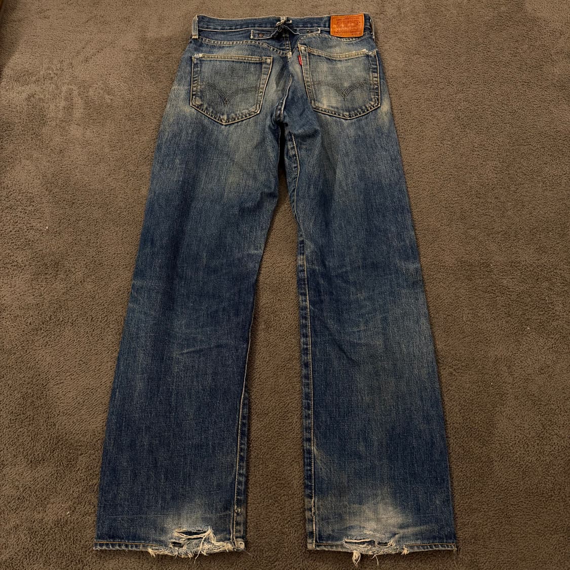 [정품/30X36] 리바이스 501 Lot702 레드라인 셀비지 데님팬츠 상품이미지3