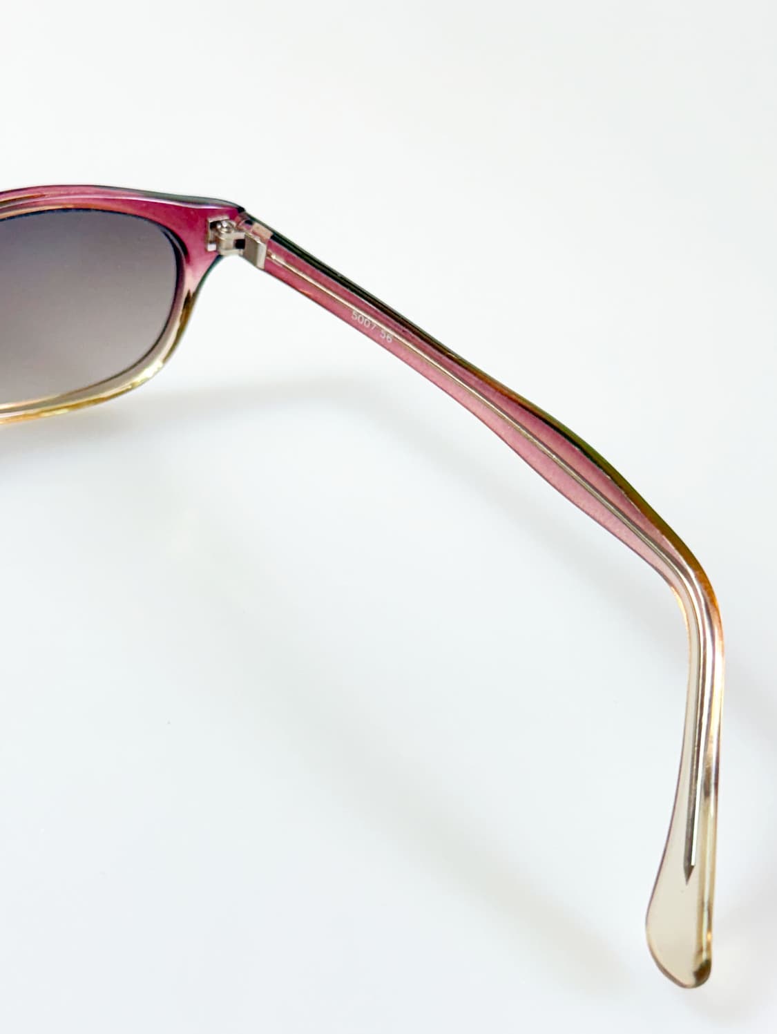 90s PARIM 오벌 뿔테 로즈 그라데이션 빈티지 선글라스 상품이미지6