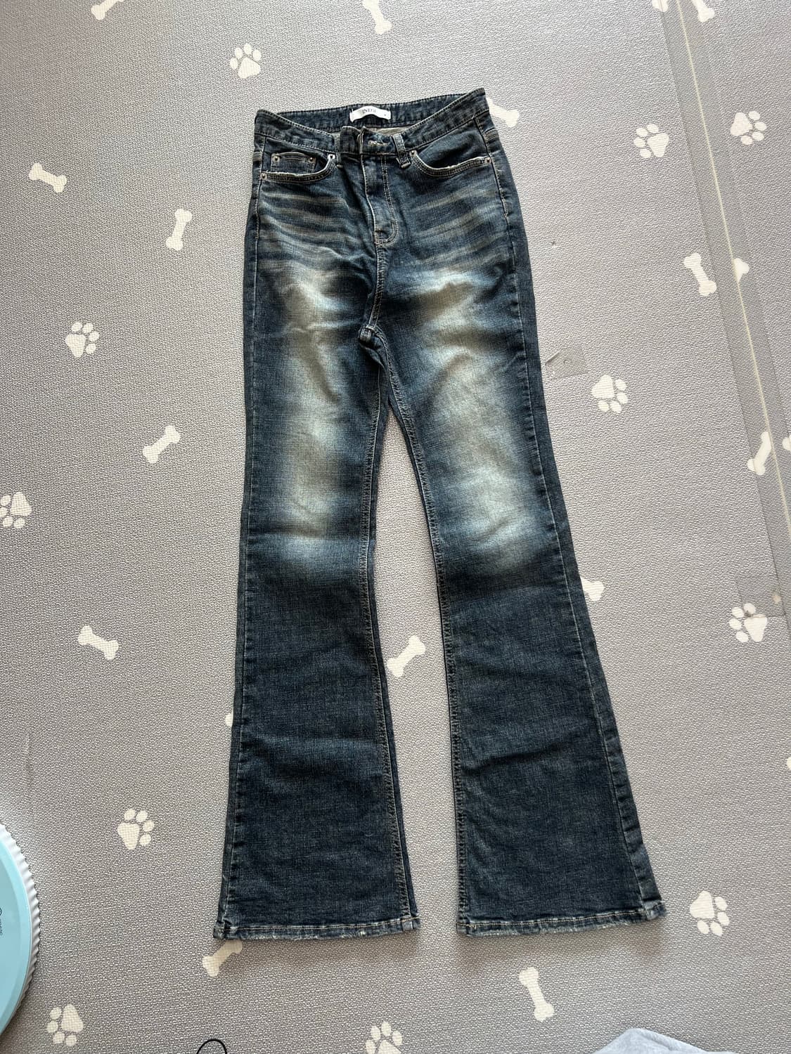이네기 Bare Bootscut Denim Pants (deep blue 상품이미지5