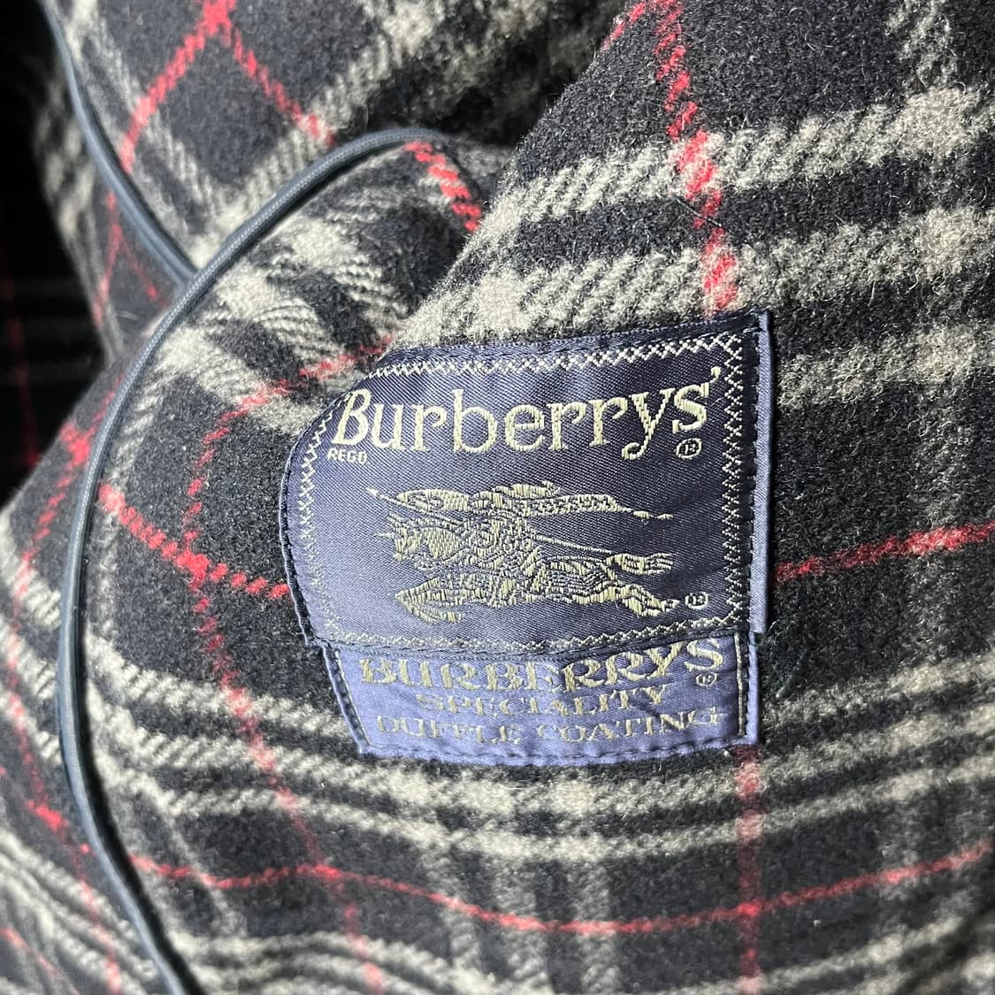 [Burberry] 90's 버버리 울 더플 후드 코트 상품이미지5