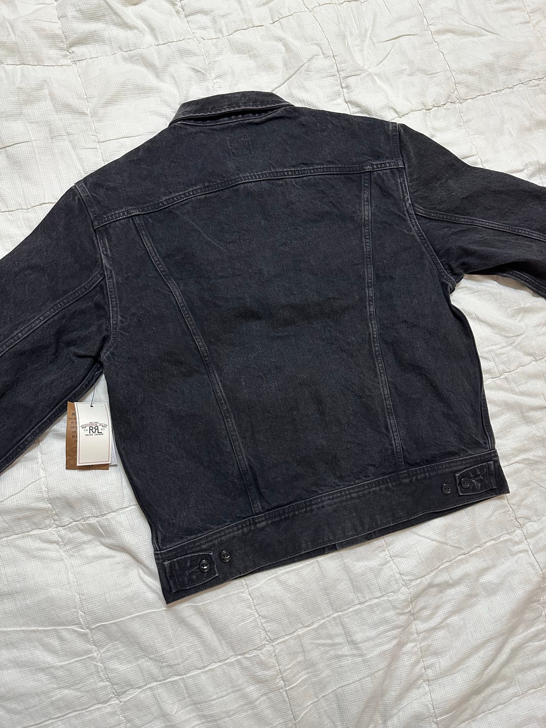 더블알엘 lot271 블랙 트러커 데님자켓 M 새상품 상품이미지4