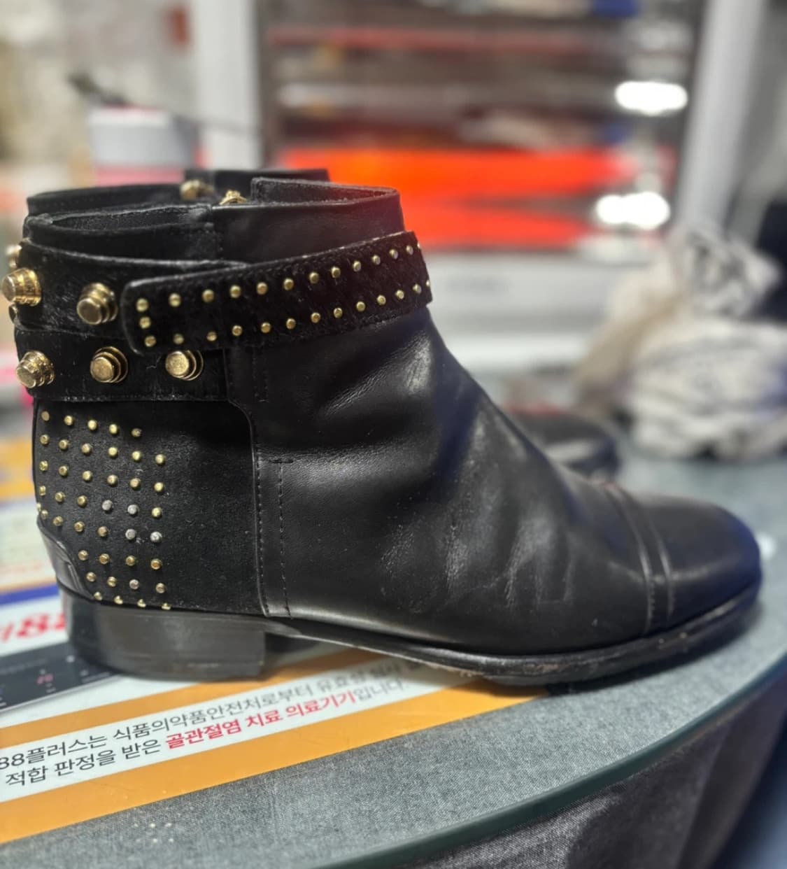 TIME POSTMODERN 블랙 앵클 부츠 상품이미지6