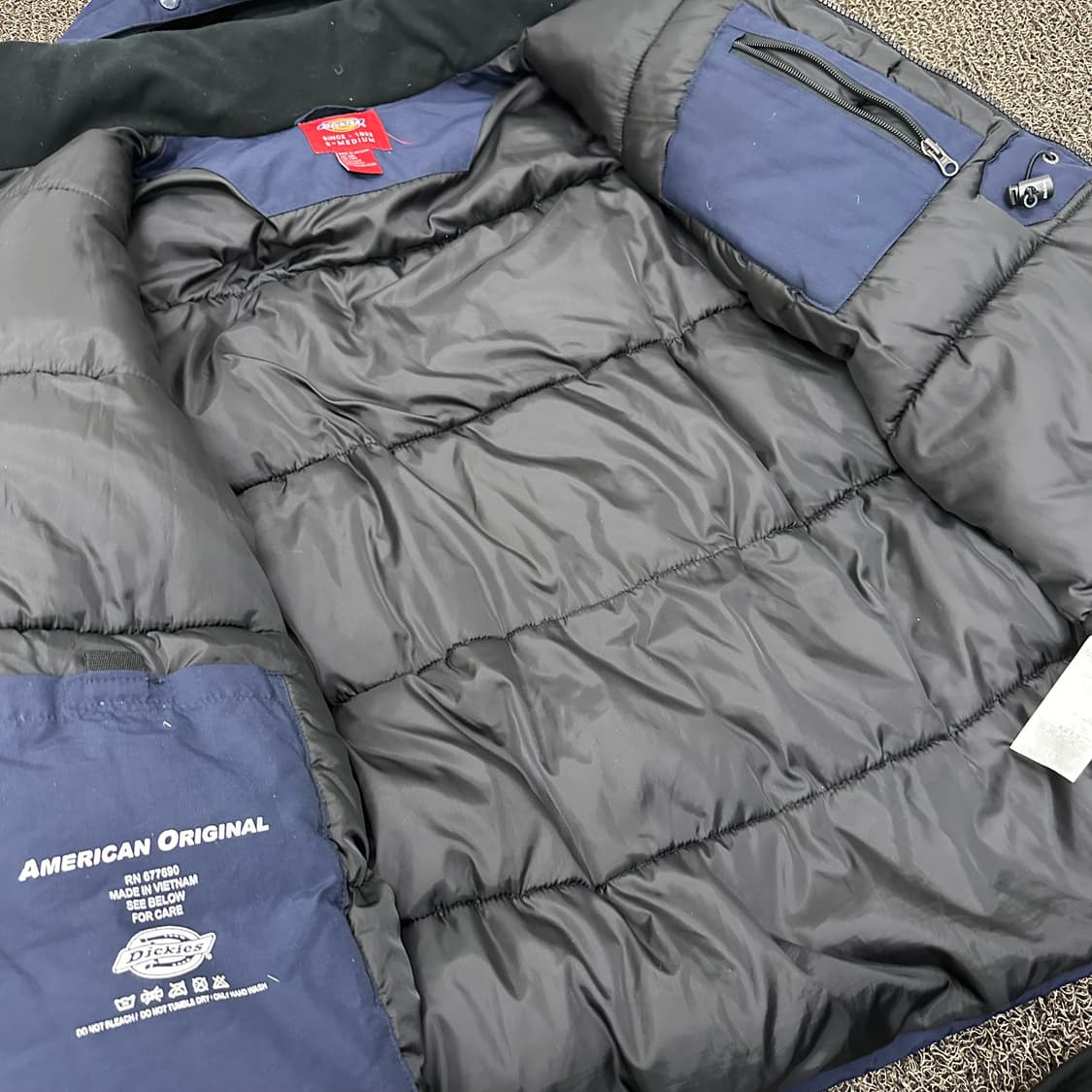 Dickies 디키즈 후드 패딩 점퍼 네이비 M 상품이미지8