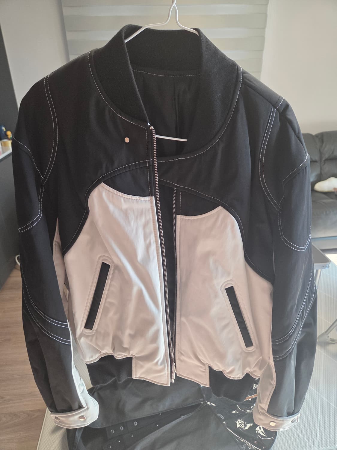 엘무드 볼링 보머 자켓 블랙 상품이미지3