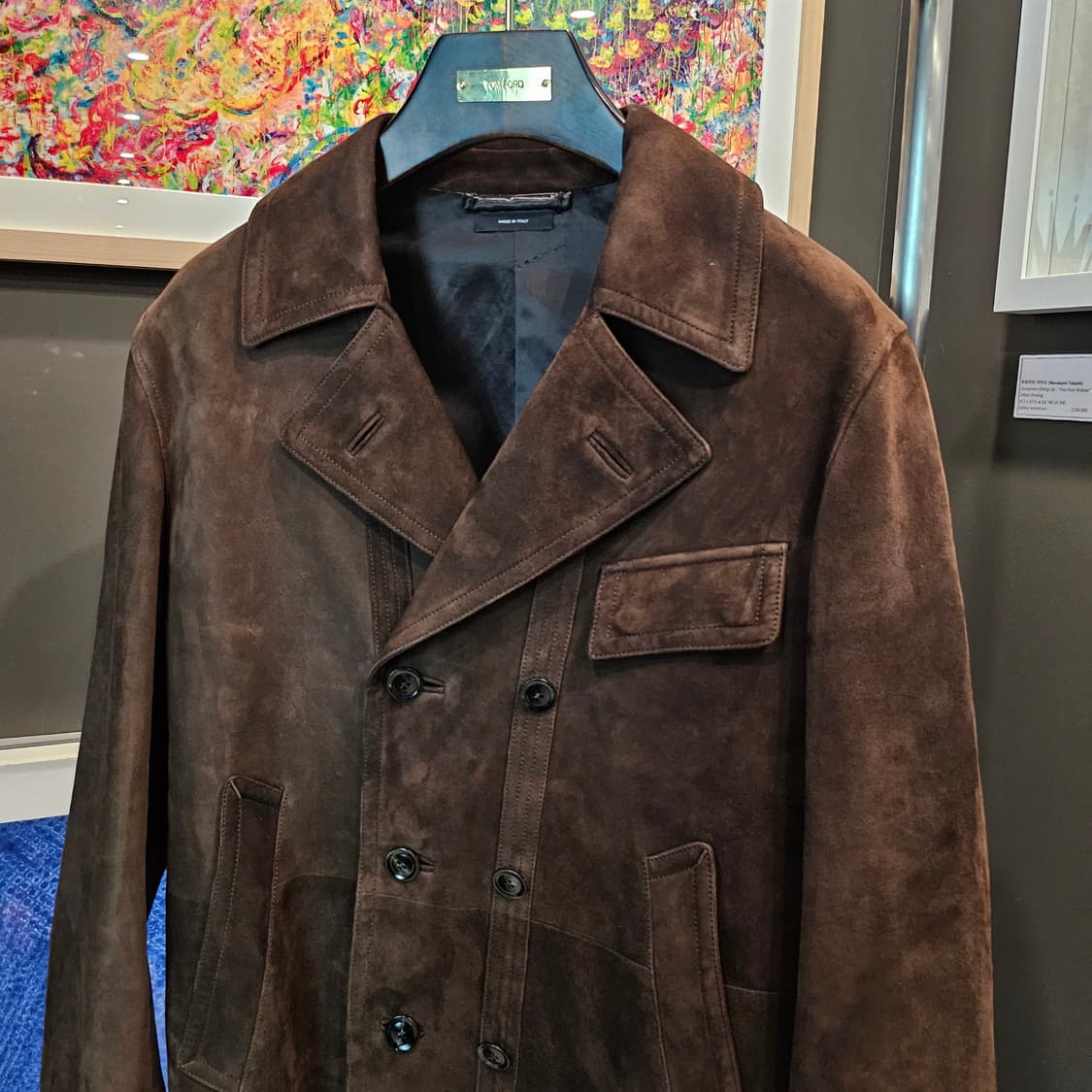 톰포드 캐시미어 스웨이드 신상 가죽 피 코트 상품이미지4